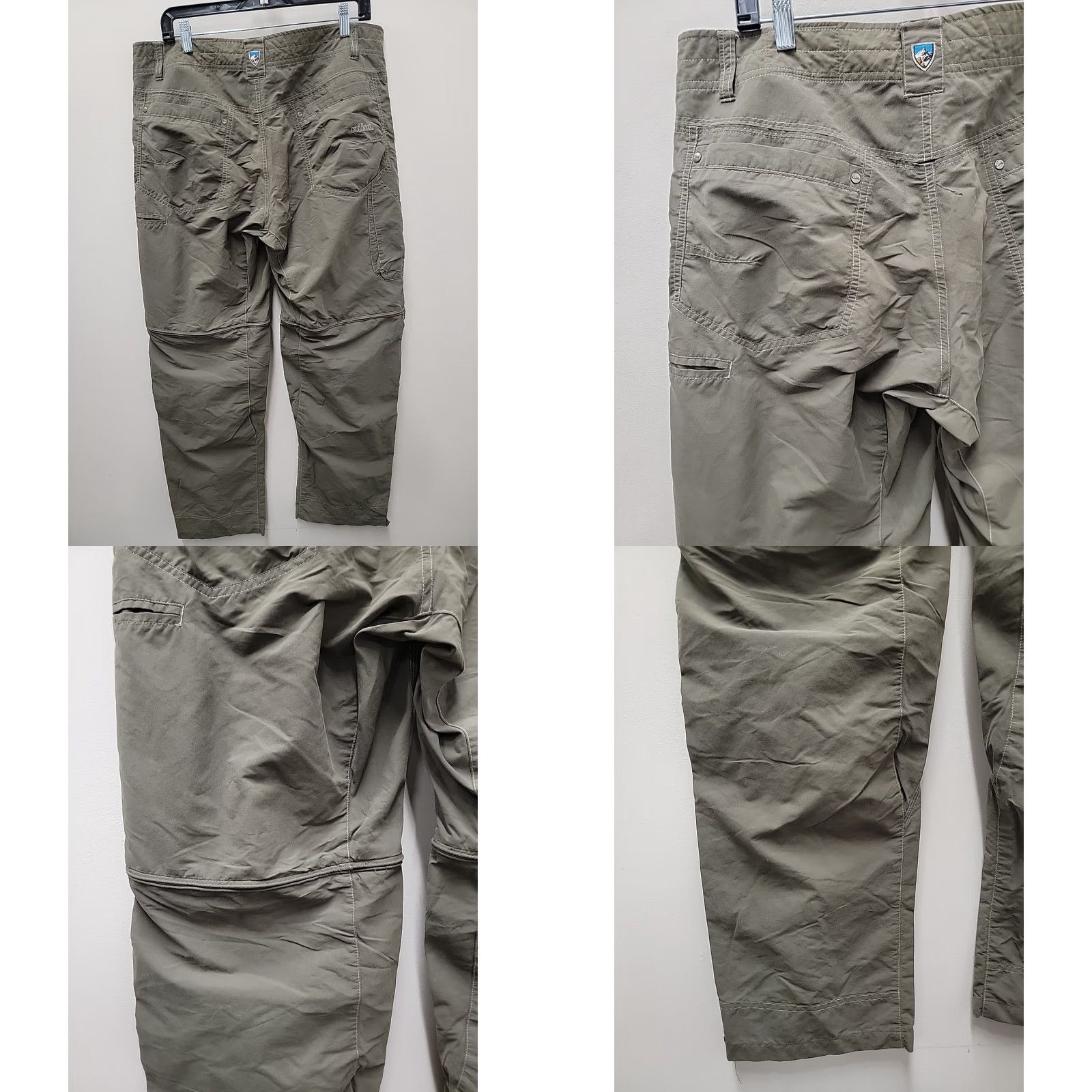 Vintage KUHL Liberator Convertible Pants Stealth Zip Off System Mens 36x32 Nylon Green Cargo Size 36x32 Size US 36 / EU 52 - 8 Thumbnail