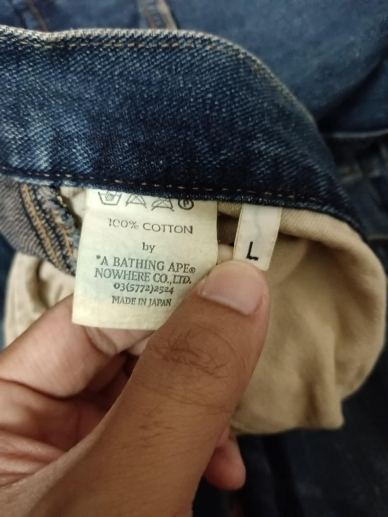 Bape RARE Vintage BAPE Denim 6 Pocket Size US 36 / EU 52 - 5 Thumbnail