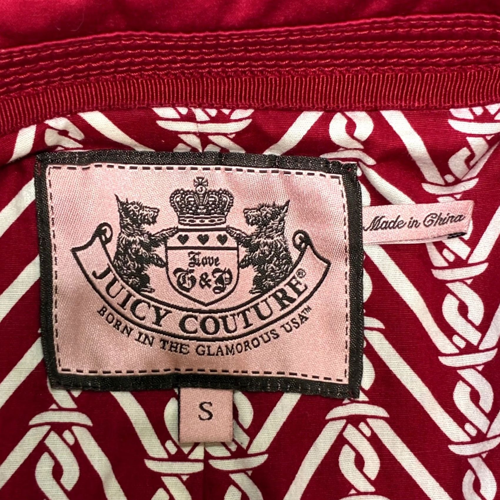 Juicy Couture Juicy Couture Red Trench Coat Double Breasted 3/4 Sleeve Gold Buttons Size S Womens Size S / US 4 / IT 40 - 7 Thumbnail