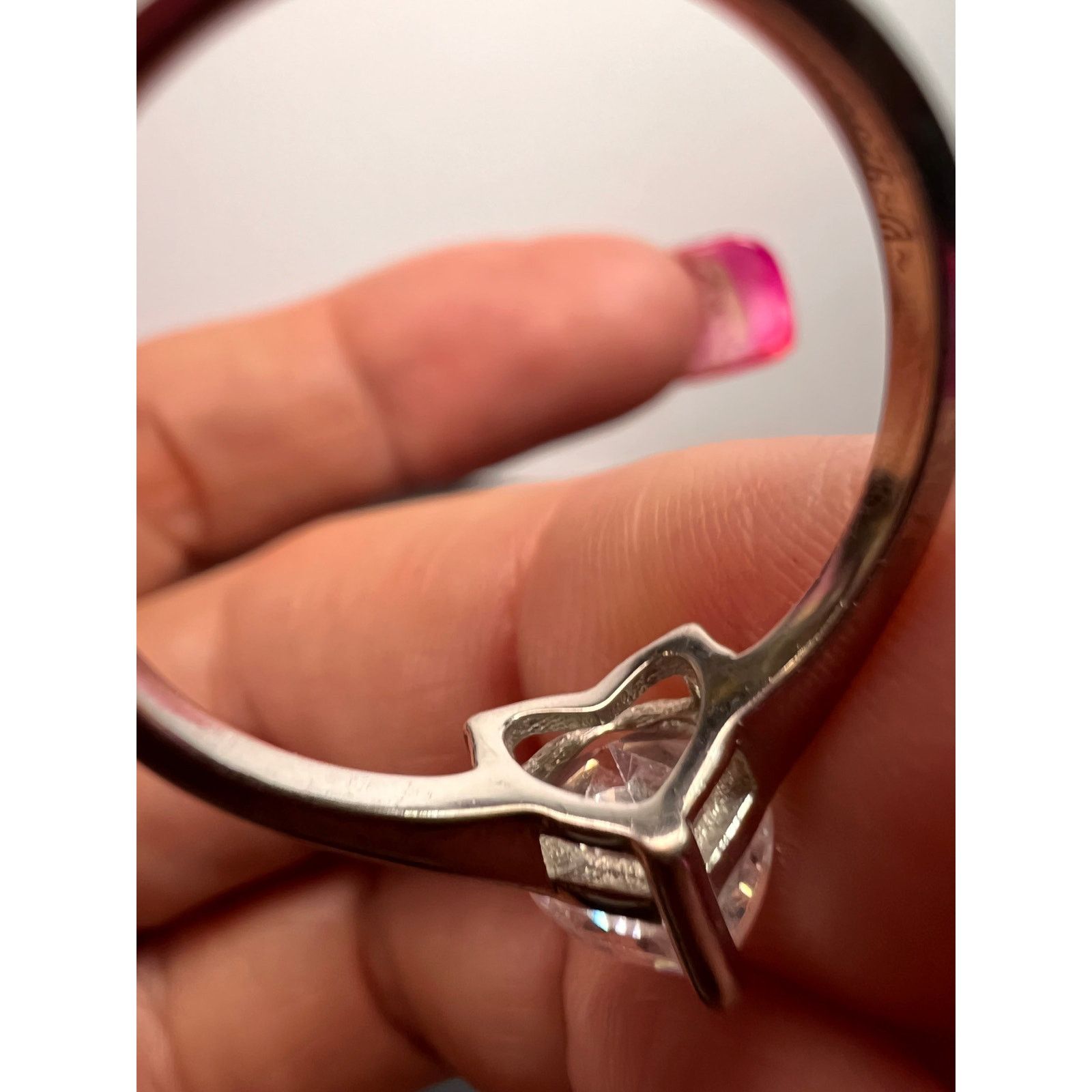Other Cubic zirconia heart ring in sterling silver size 9 Size ONE SIZE - 8 Thumbnail