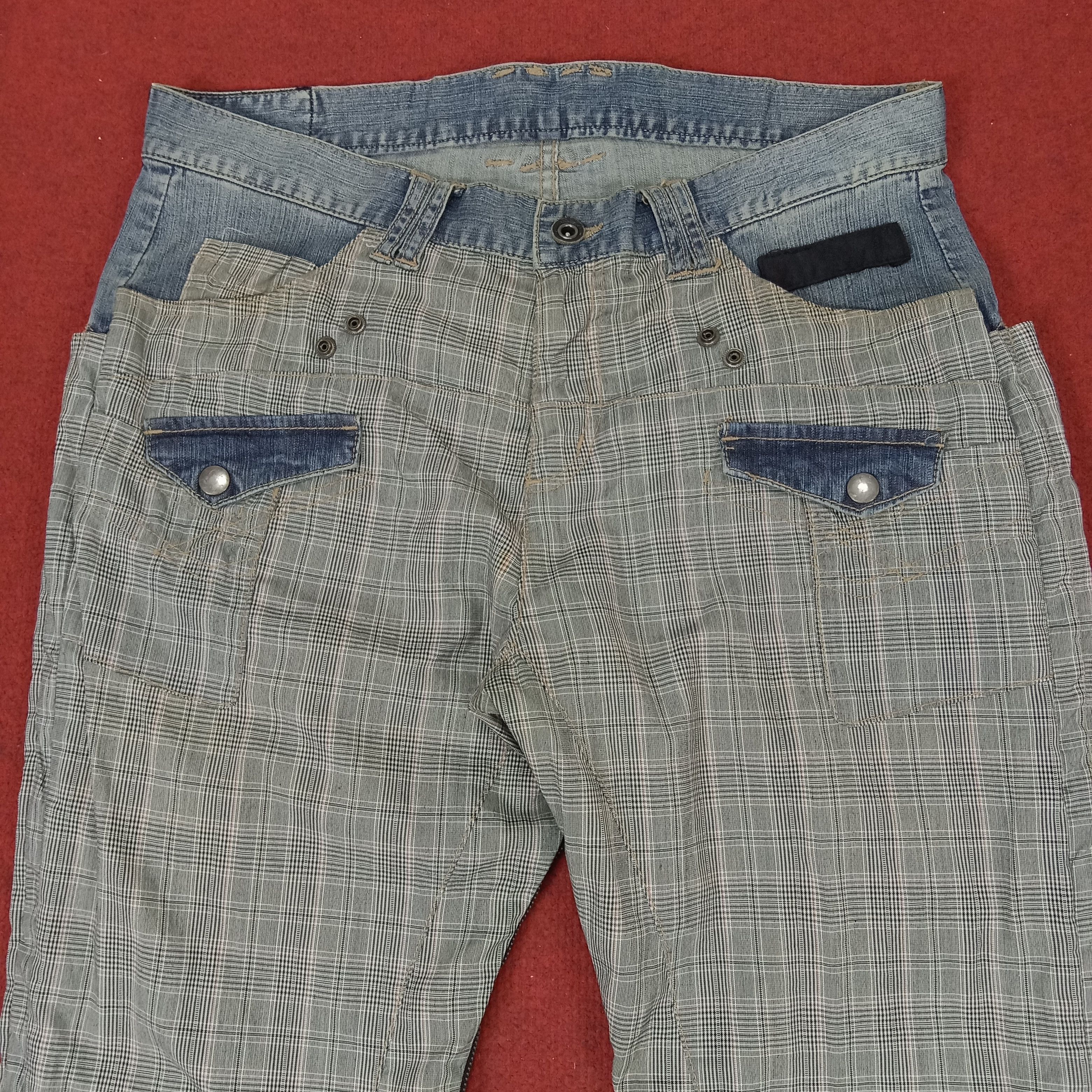 PPFM × Vintage PPFM Anarchy Denim Japanese Rare Fashion Design Jeans Size US 34 / EU 50 - 11 Thumbnail