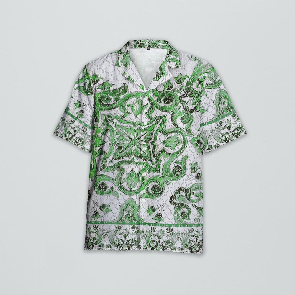 Designer Majolica-Print Hawaiian Shirt Size US M / EU 48-50 / 2 - 1 Thumbnail
