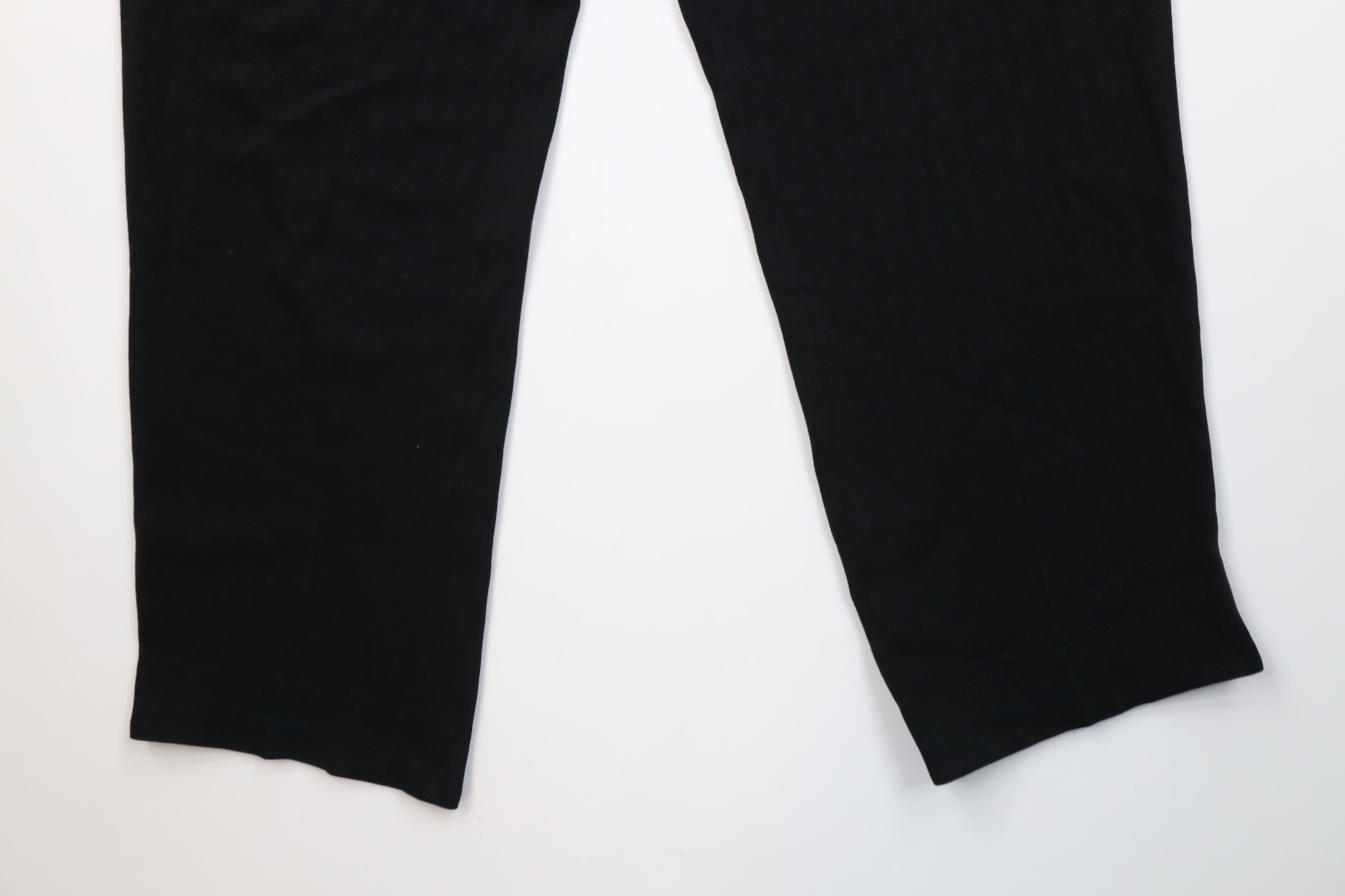 Vintage Vintage 90s Streetwear Herringbone Gabardine Wide Leg Pants Size 30" / US 8 / IT 44 - 12 Thumbnail