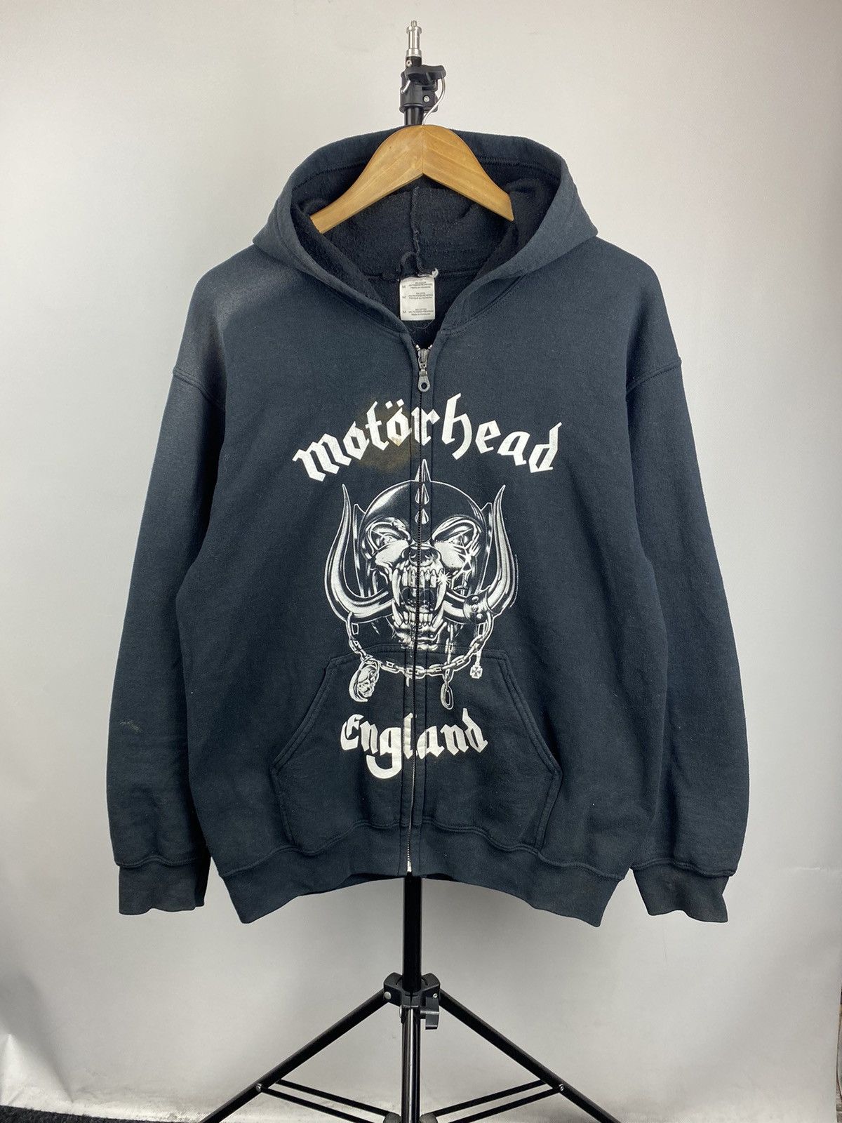 Gildan 00s Motorhead band opium punk distressed sun faded hoodie Size US M / EU 48-50 / 2 - 1 Thumbnail