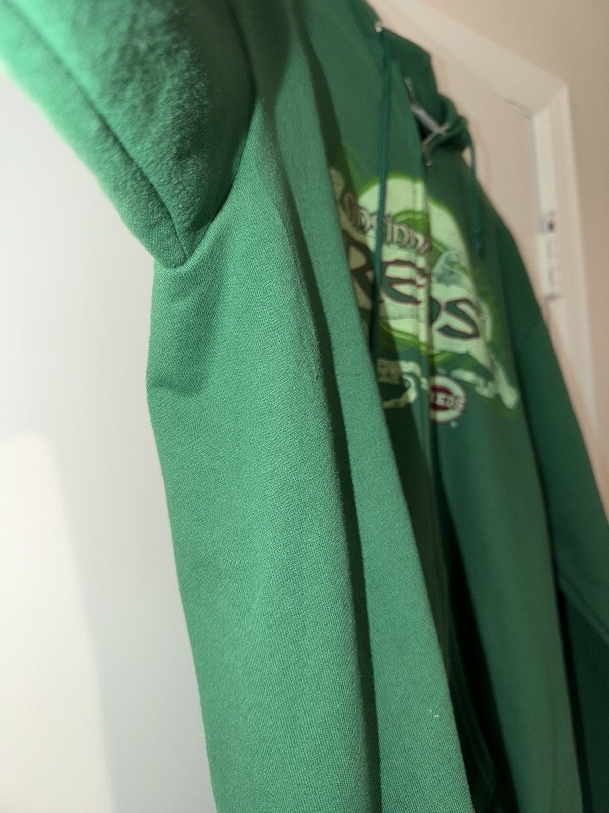 MLB Green St Patricks Day Cincinnati Reds Full Zip Hoodie Size L Size US L / EU 52-54 / 3 - 4 Thumbnail