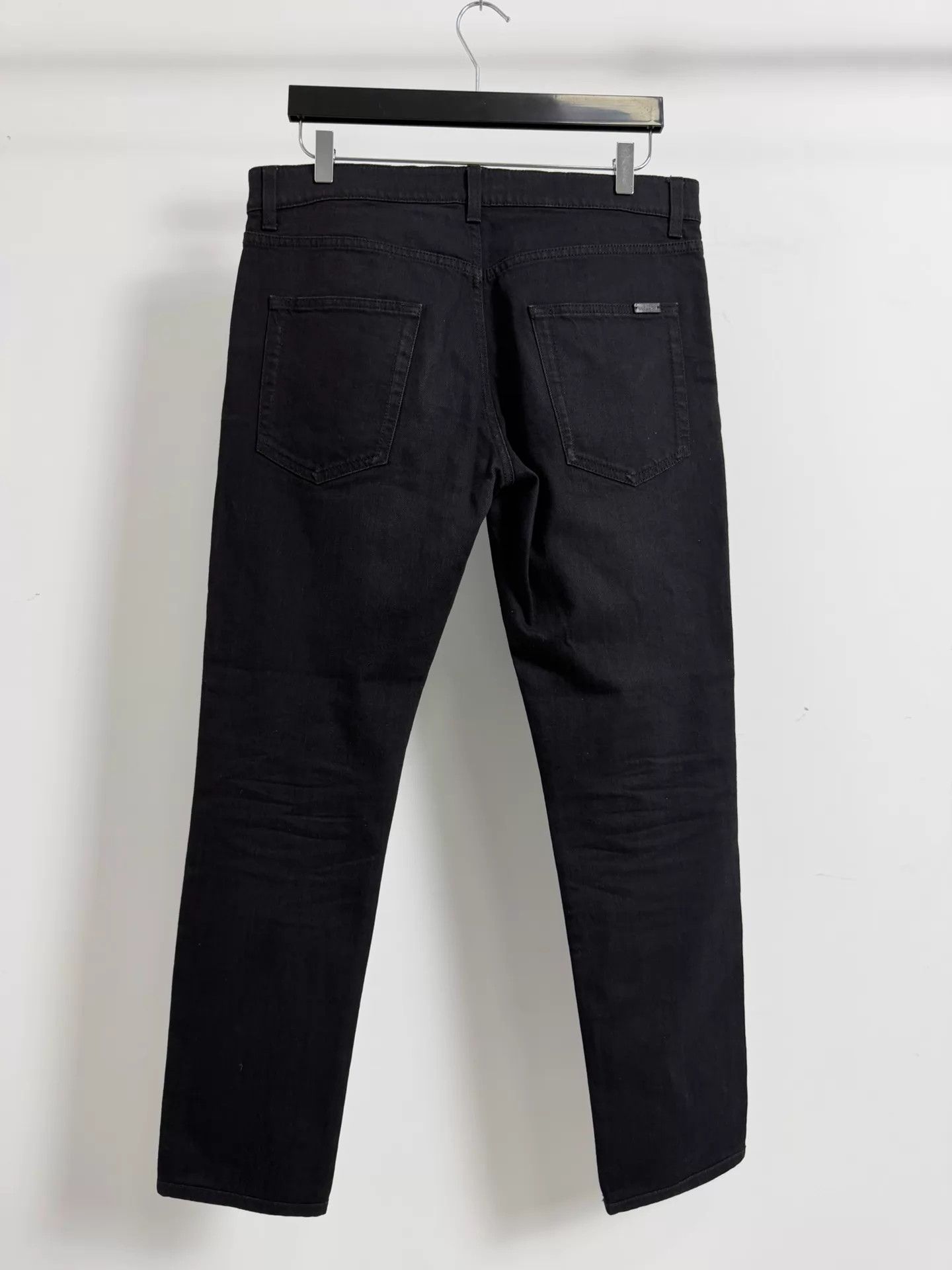 Saint Laurent Paris SLP 22ss D02 Black Basic Jeans 32 Size US 32 / EU 48 - 2 Thumbnail