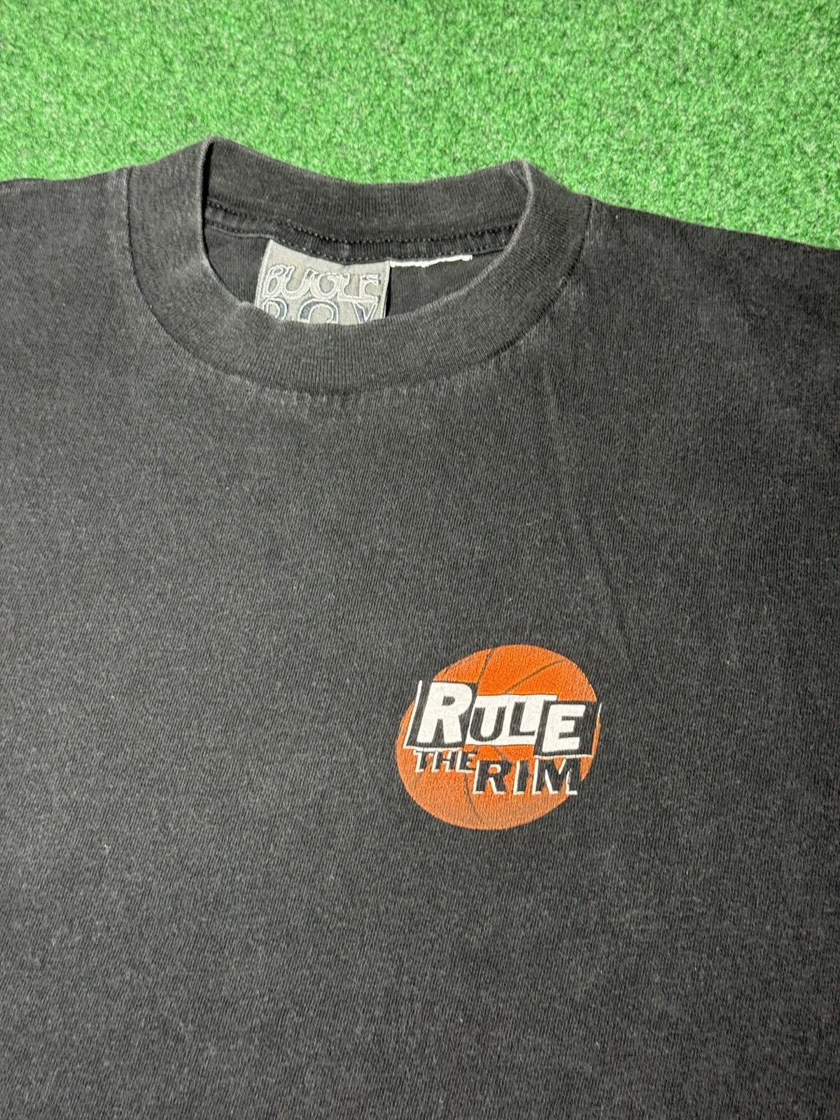 Bugle Boy Vtg 90s Bugle Boy Rule The Rim Basketball Hip HopT Shirt Size M / US 6-8 / IT 42-44 - 5 Thumbnail