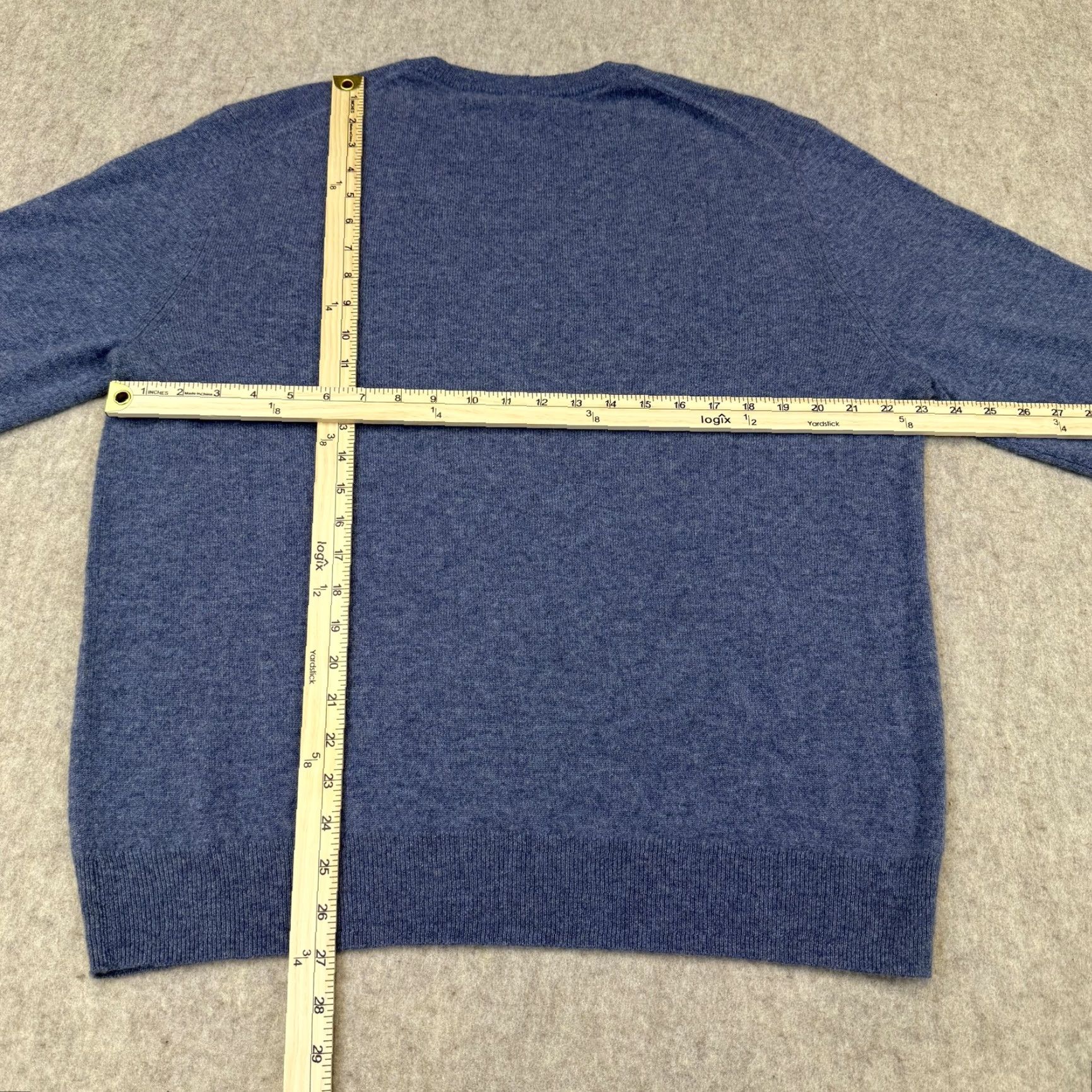 Bloomingdale's Bloomingdale's 100% Cashmere Men's XL Blue Sweater Knit Crew Neck Pullover Casual Winter Fall Spring Vintage: No? Size US XL / EU 56 / 4 - 5 Thumbnail