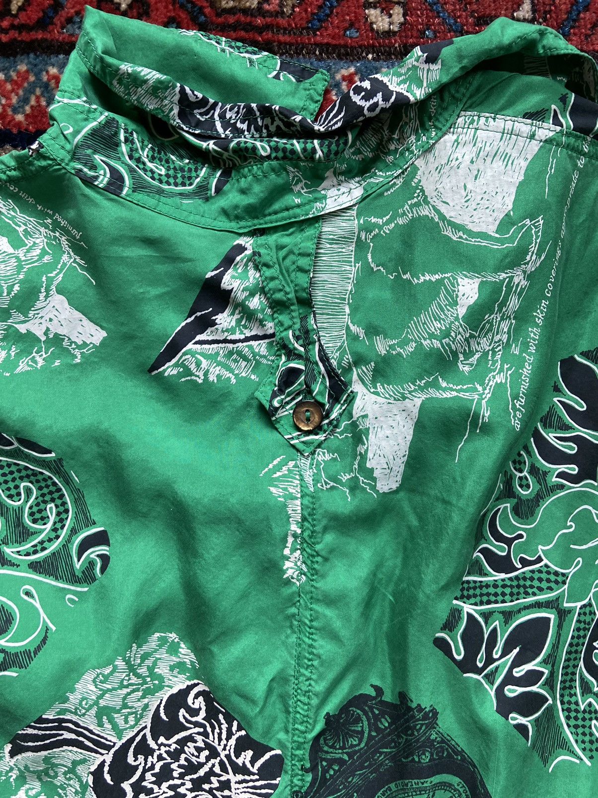 Designer × Other × Vintage Vintage English Eccentric Half Button Up Size US L / EU 52-54 / 3 - 5 Thumbnail