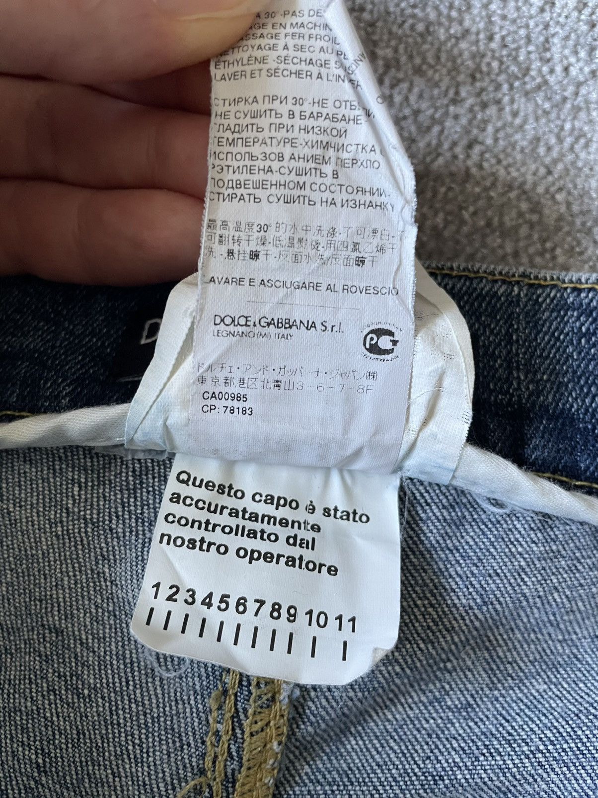 Dolce & Gabbana Slim Washed Jeans Size US 34 / EU 50 - 7 Thumbnail