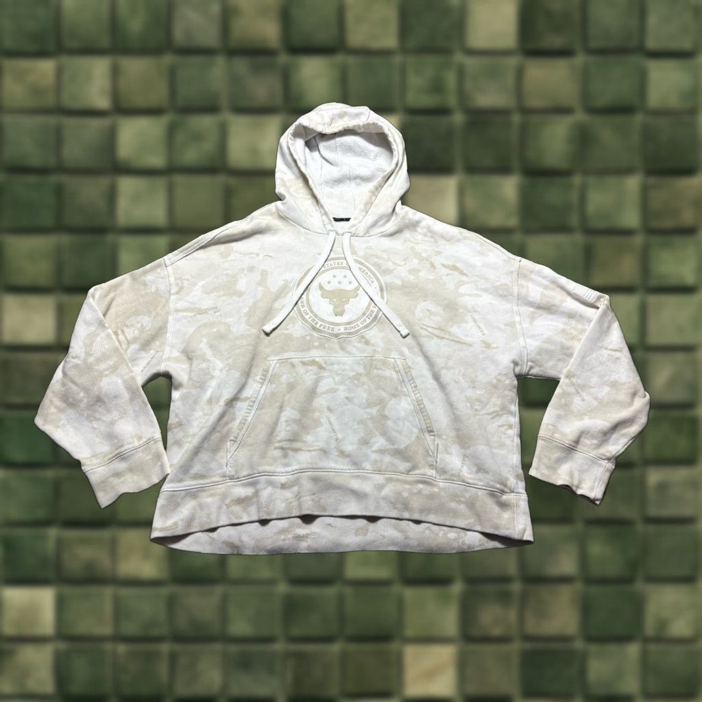 Under Armour Under Armour Project Rock Hoodie Adult L Freedom Sweatshirt Multicolor Camo Pullover Men/Womens (Unisex) Size L / US 10 / IT 46 - 1 Thumbnail