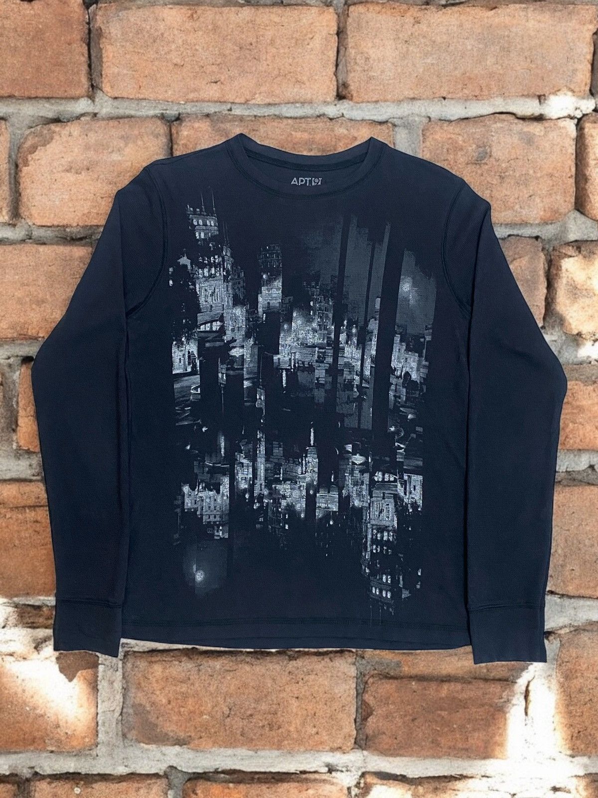 If Six Was Nine APT 9 Japan Art or Scenery Development Town Long Sleeve Size US M / EU 48-50 / 2 - 1 Thumbnail