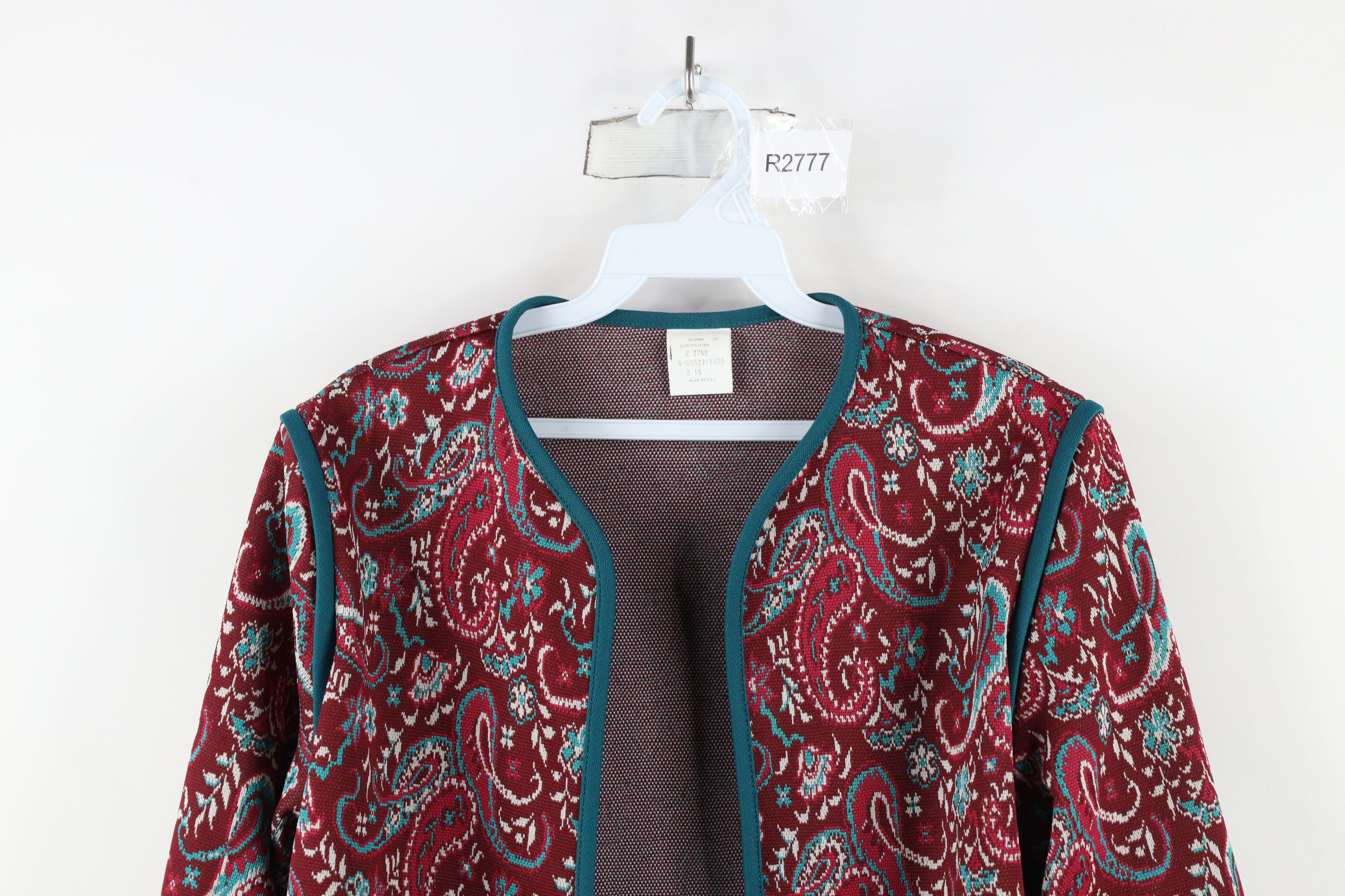 Vintage Vintage 70s Streetwear Knit Convertible Vest Jacket USA Size XXL / US 16-18 / IT 52-54 - 2 Thumbnail