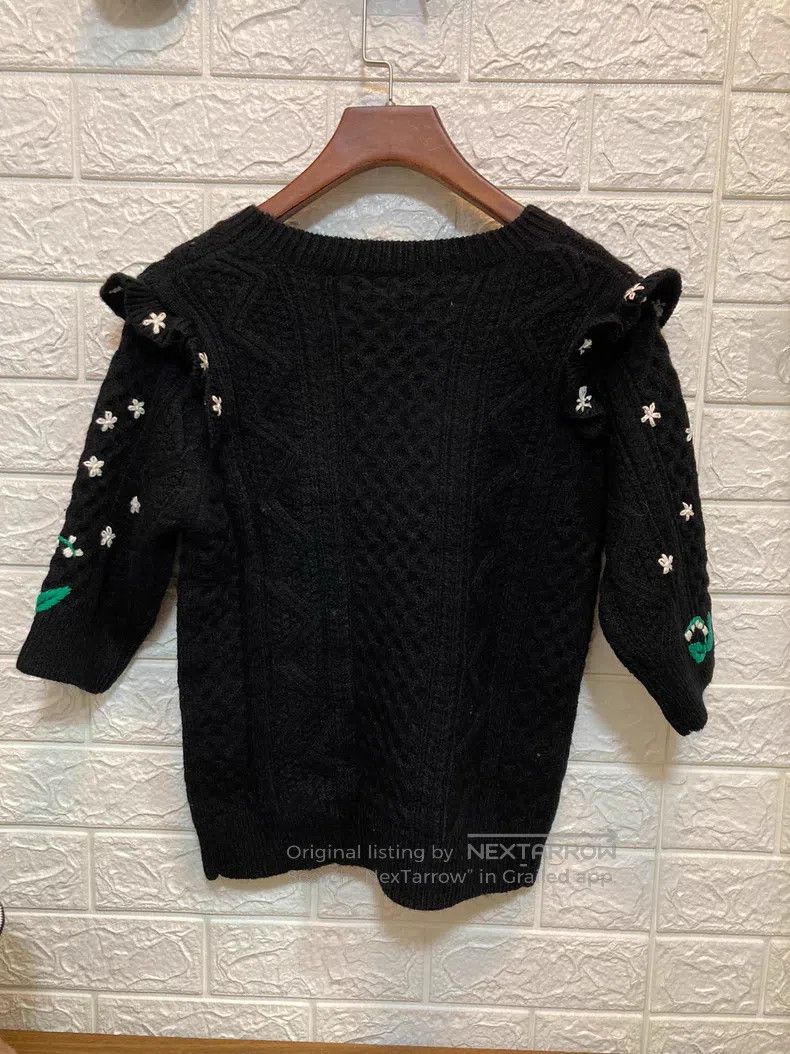 Valentino Mid-sleeve wool pullover
