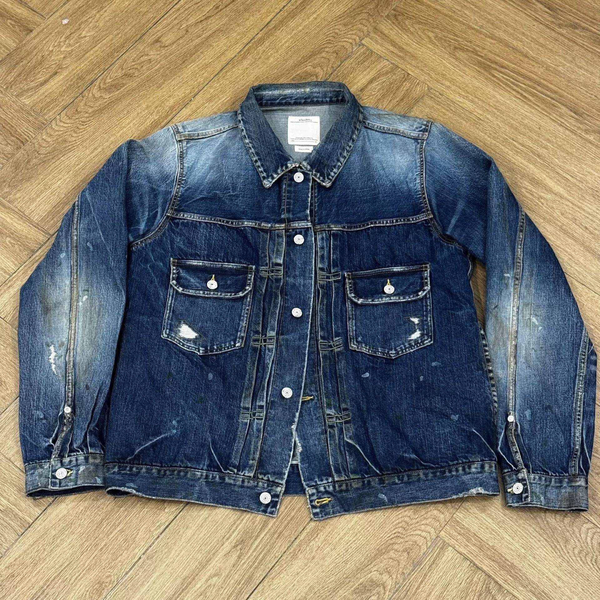 Visvim VISVIM 21SS 101 Distressed Denim Jacket Size US XL / EU 56 / 4 - 1 Thumbnail