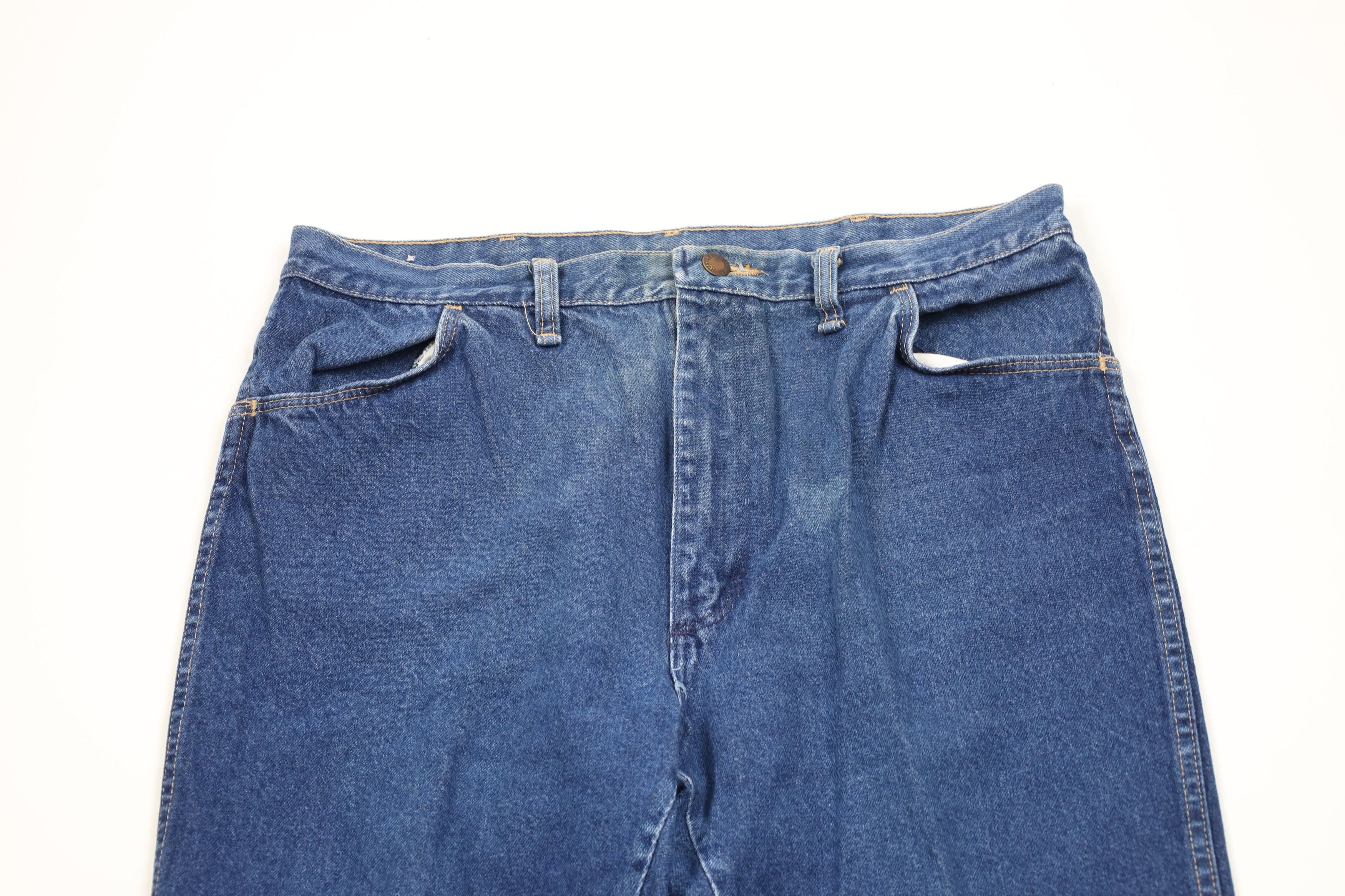 Vintage Vintage 90s Streetwear Straight Leg Denim Jeans Blue USA Size US 36 / EU 52 - 2 Thumbnail