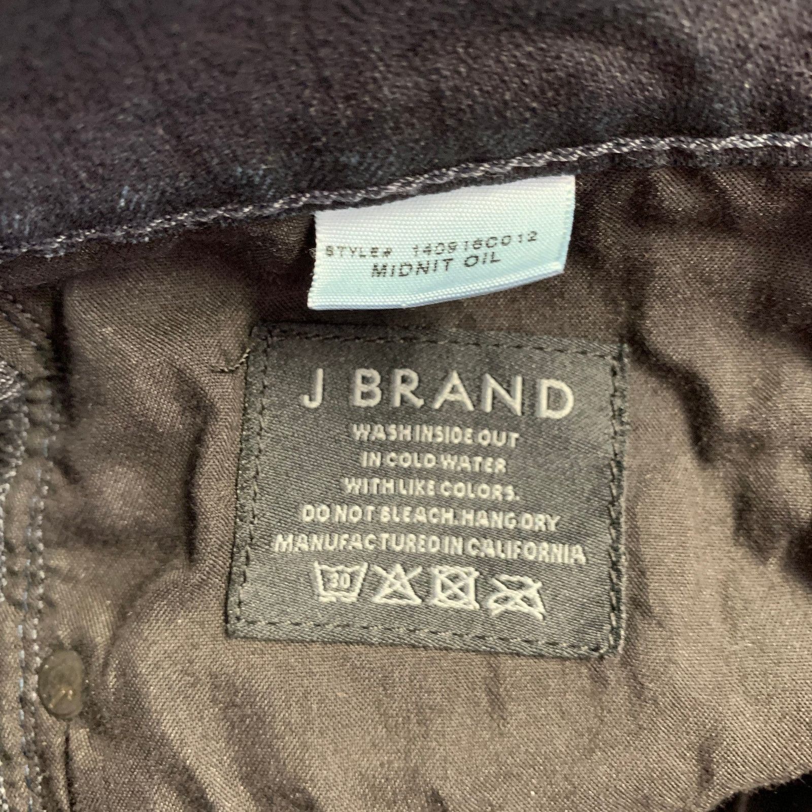 Other J.BRAND Size 32 Kane Black Cotton Blend Slim Jeans Size US 32 / EU 48 - 4 Thumbnail