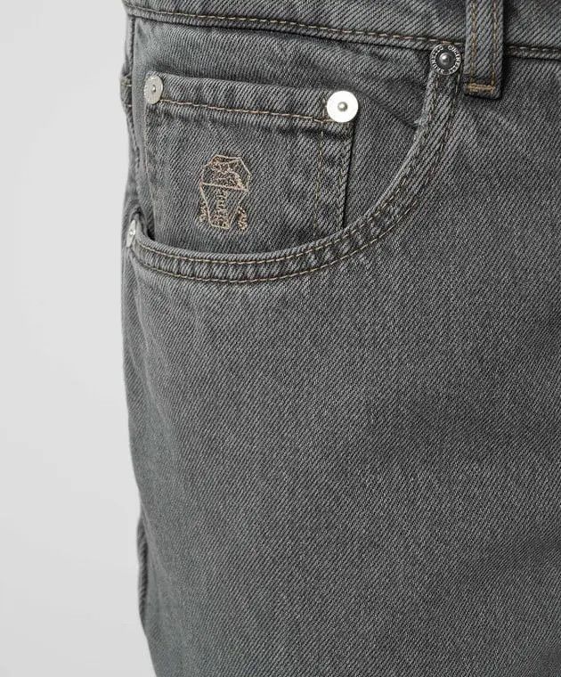 Brunello Cucinelli o1mle0725 Denim Jeans in Wash Blue Size US 34 / EU 50 - 5 Thumbnail