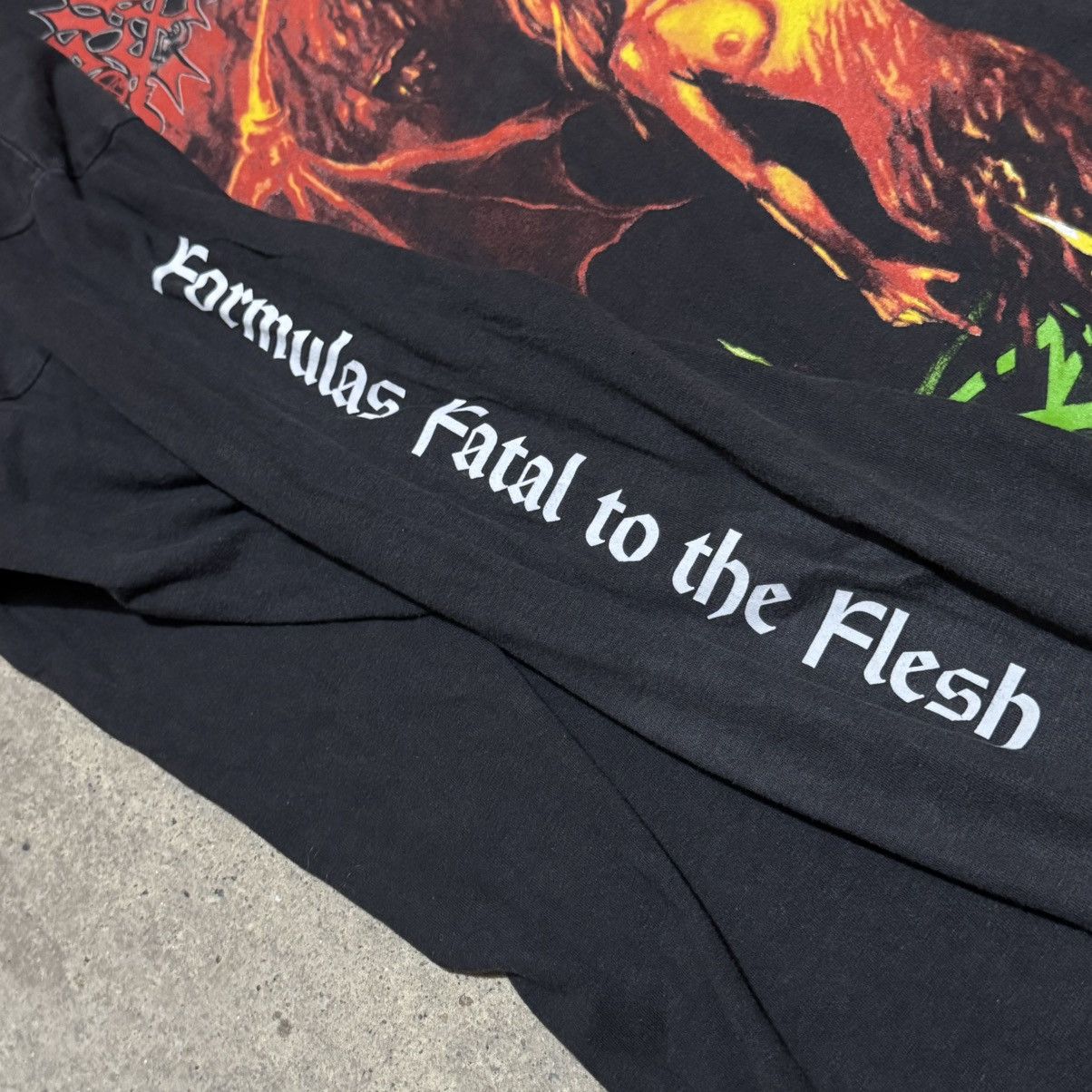 Band Tees × Vintage Vintage 1996 Morbid Angel Angel Of Disease long sleeve Size US XL / EU 56 / 4 - 7 Thumbnail