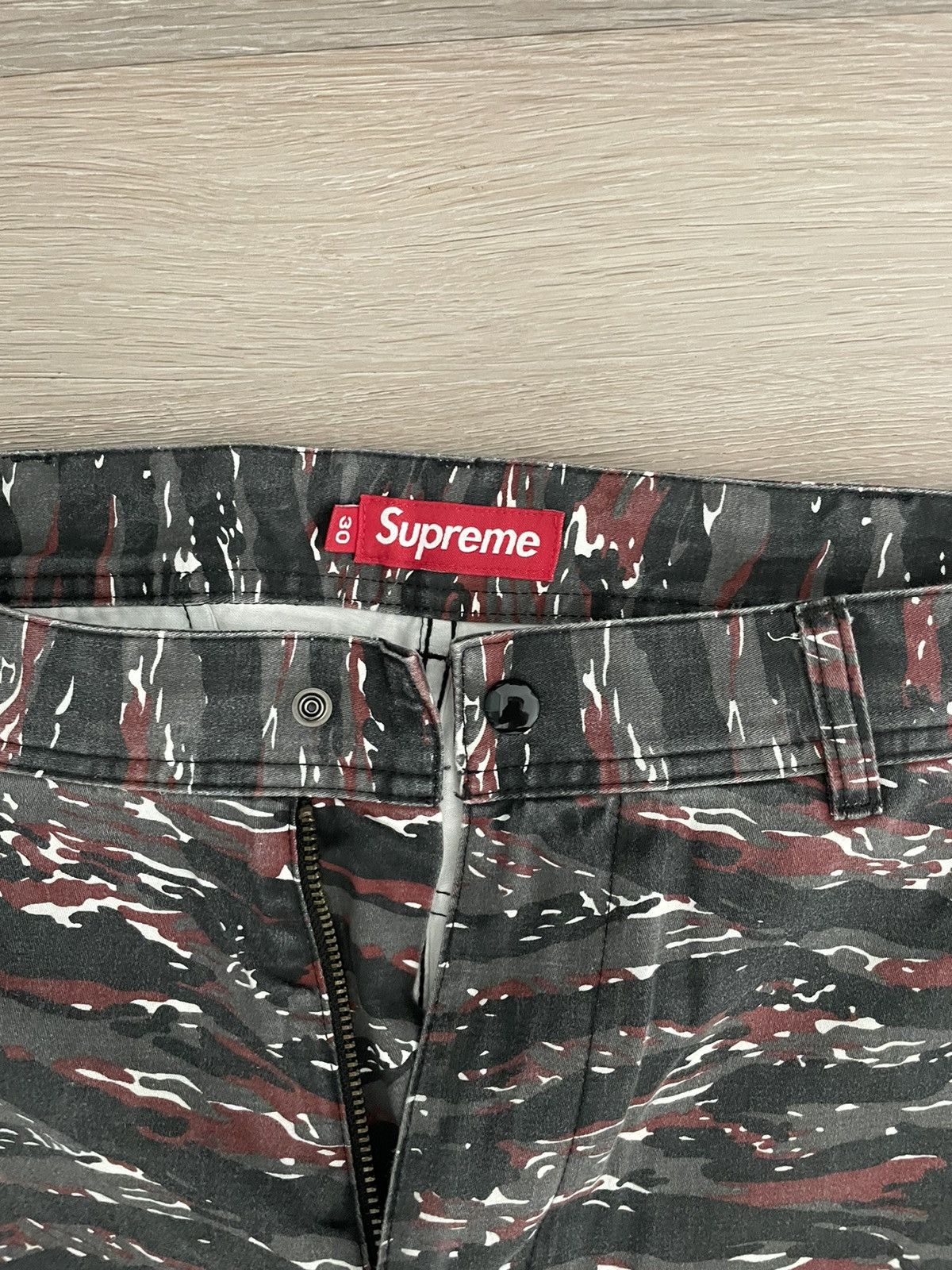 Supreme Supreme Red Tiger Camo Cargo Pants S/S 2024 Size US 30 / EU 46 - 3 Thumbnail