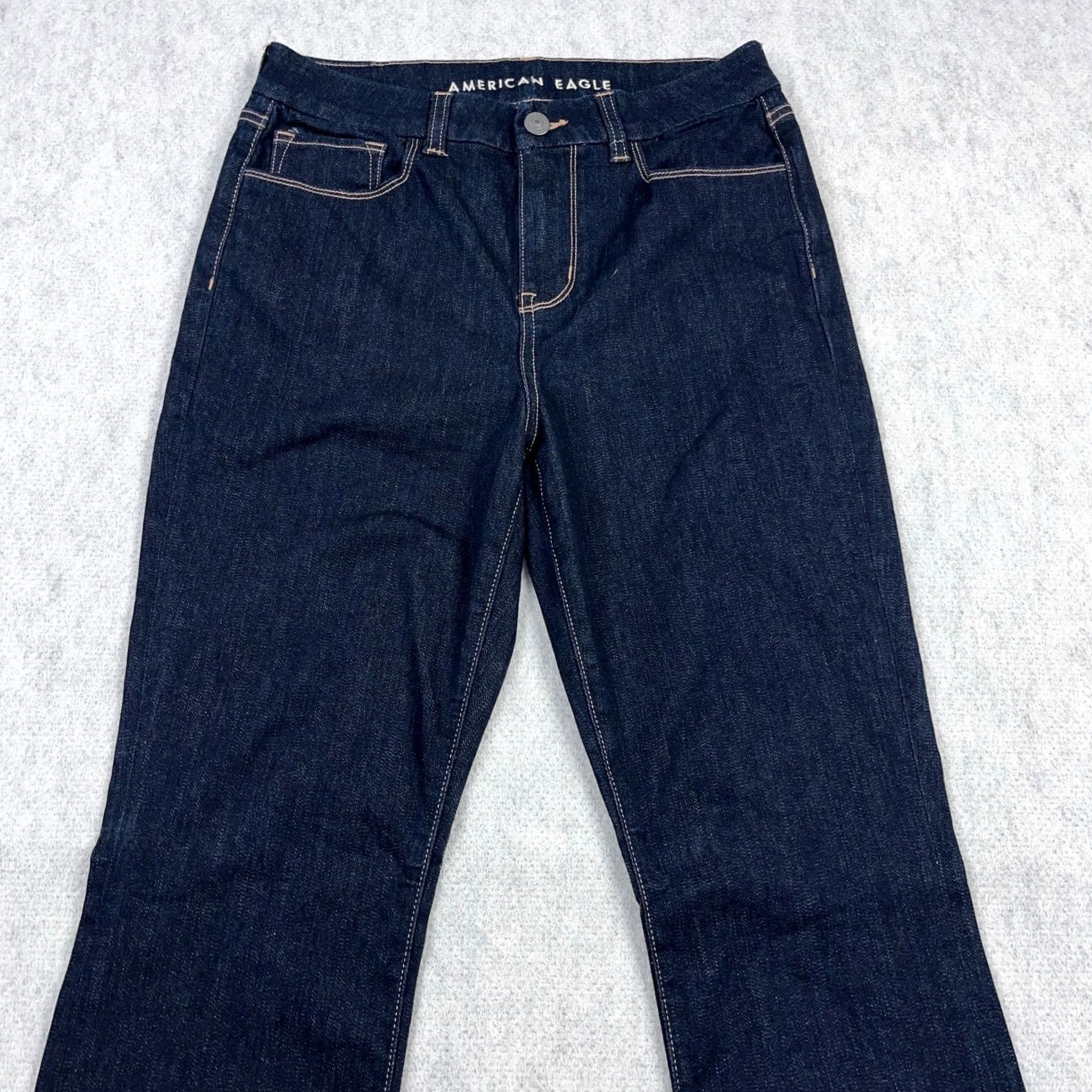American Eagle Outfitters American Eagle Outfitters Jeans Women 6 Curvy SkinnyKick Boot Cut Dark Wash High Rise Denim 5-Pocket Stretch Bootcut Jeans Womens 90s Bohemian Size 28" / US 6 / IT 42 - 3 Thumbnail