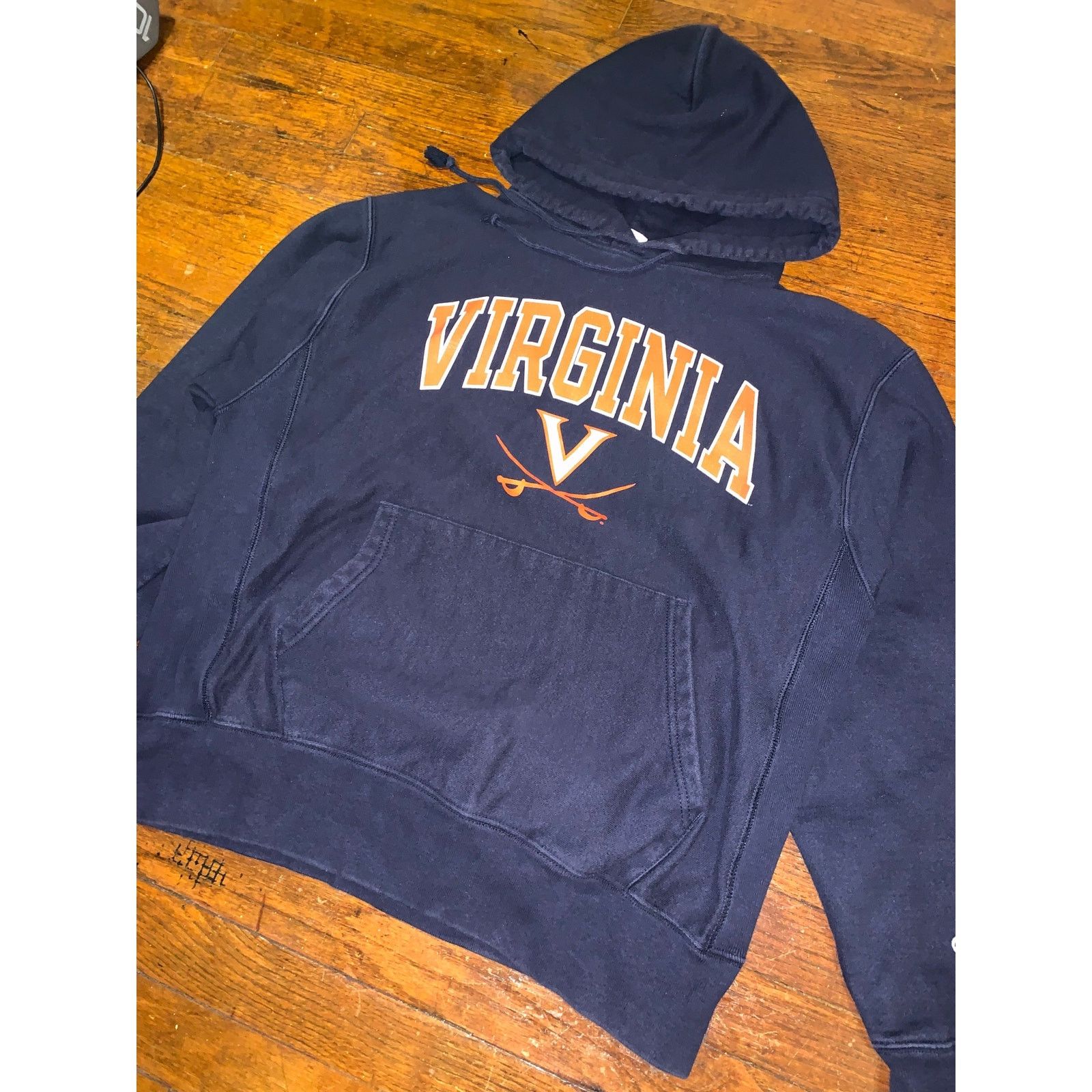 Champion × Other × Vintage Vtg Champion Reverse Weave UVA Virginia Hoodie Large Navy Size US L / EU 52-54 / 3 - 5 Thumbnail