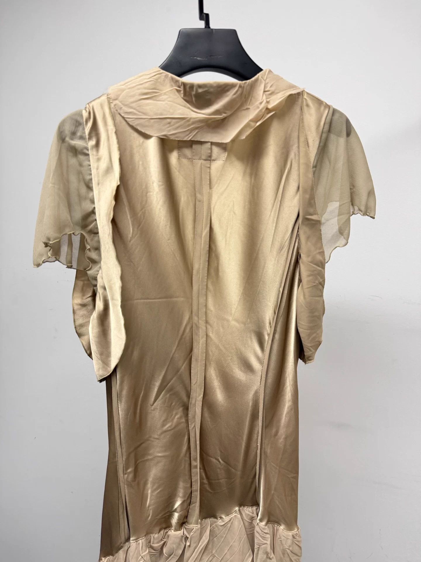 Undercover UNDERCOVER Women's Langui Ruffled Hem Long Dress Beige Size L / US 10 / IT 46 - 7 Thumbnail