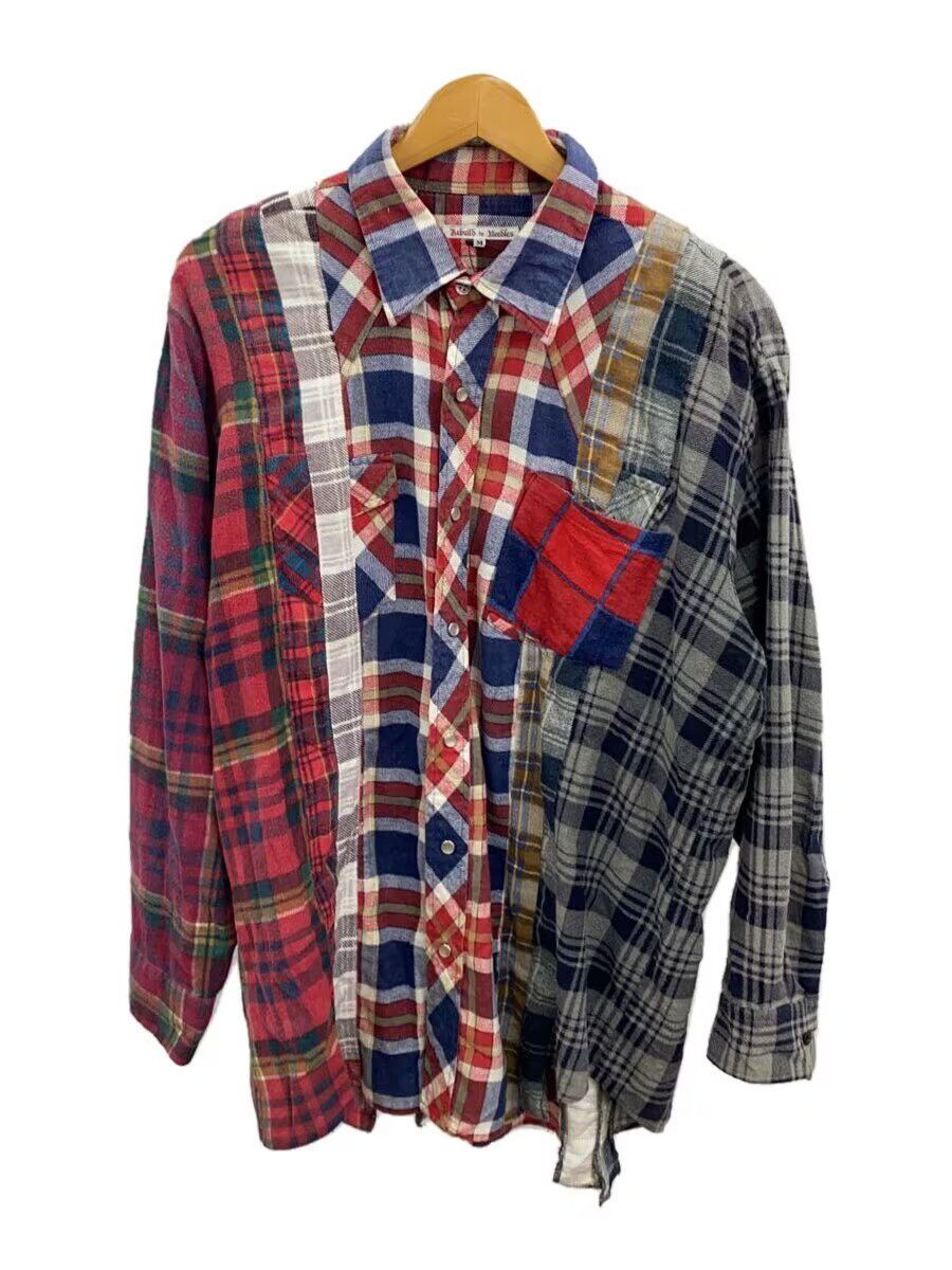 Needles Reconstructed Rebuild Flannel Shirt Size US M / EU 48-50 / 2 - 1 Thumbnail