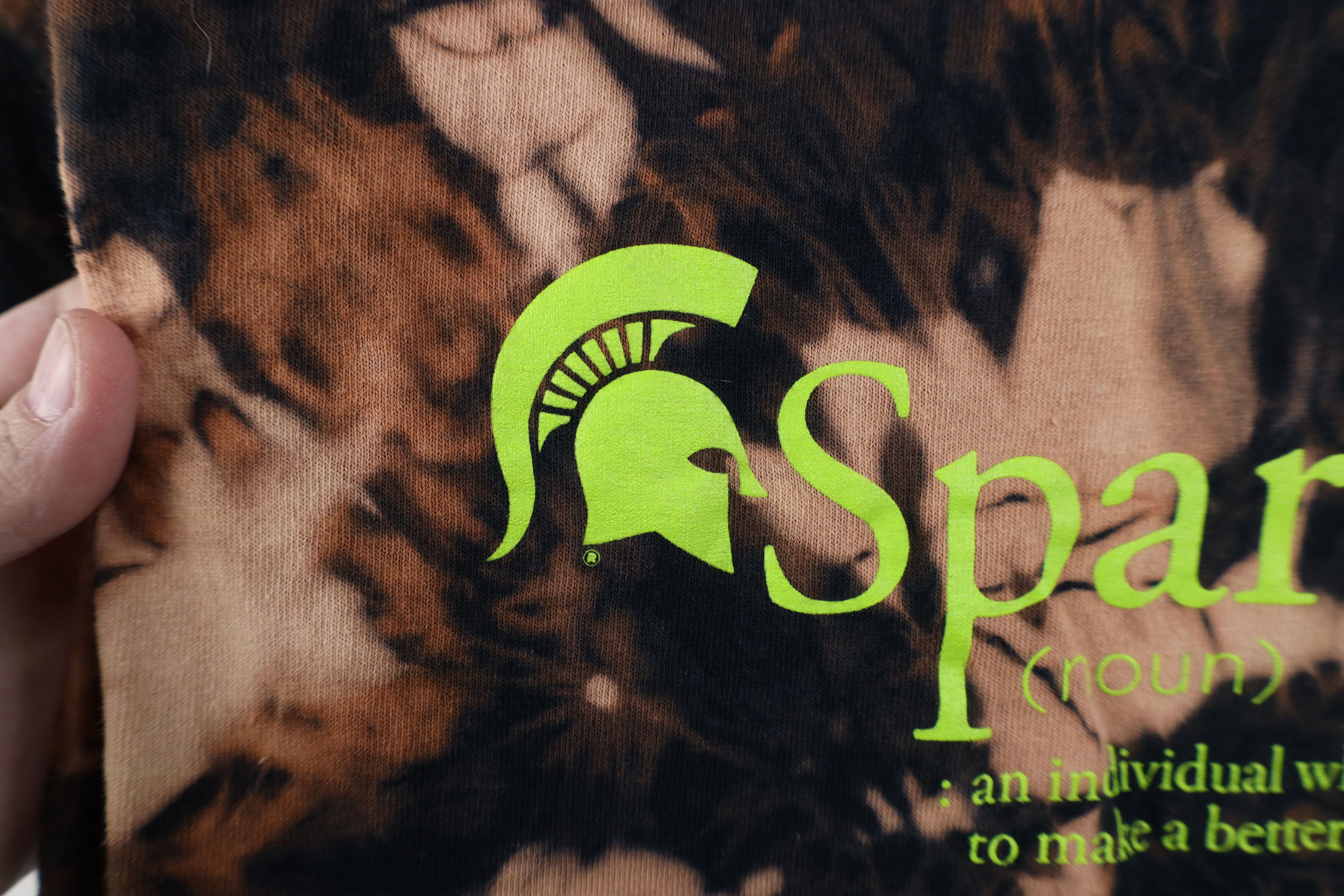 Vintage Vintage Y2K Wash Michigan State University Spartans T-Shirt Size US M / EU 48-50 / 2 - 5 Thumbnail