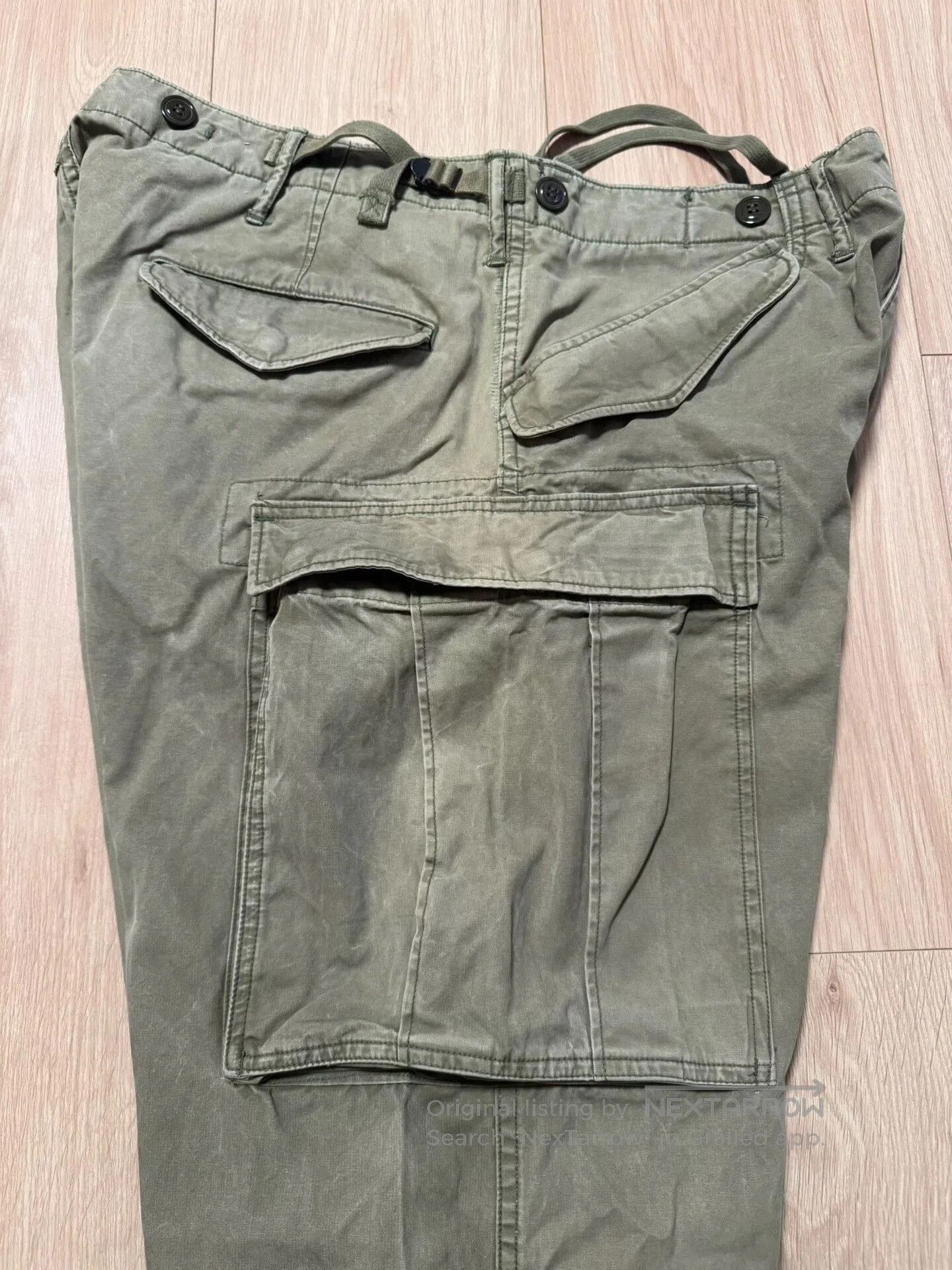 RRL Ralph Lauren RRL M65 Cargo Pants Military Green Utility Trousers. Size US 34 / EU 50 - 4 Thumbnail