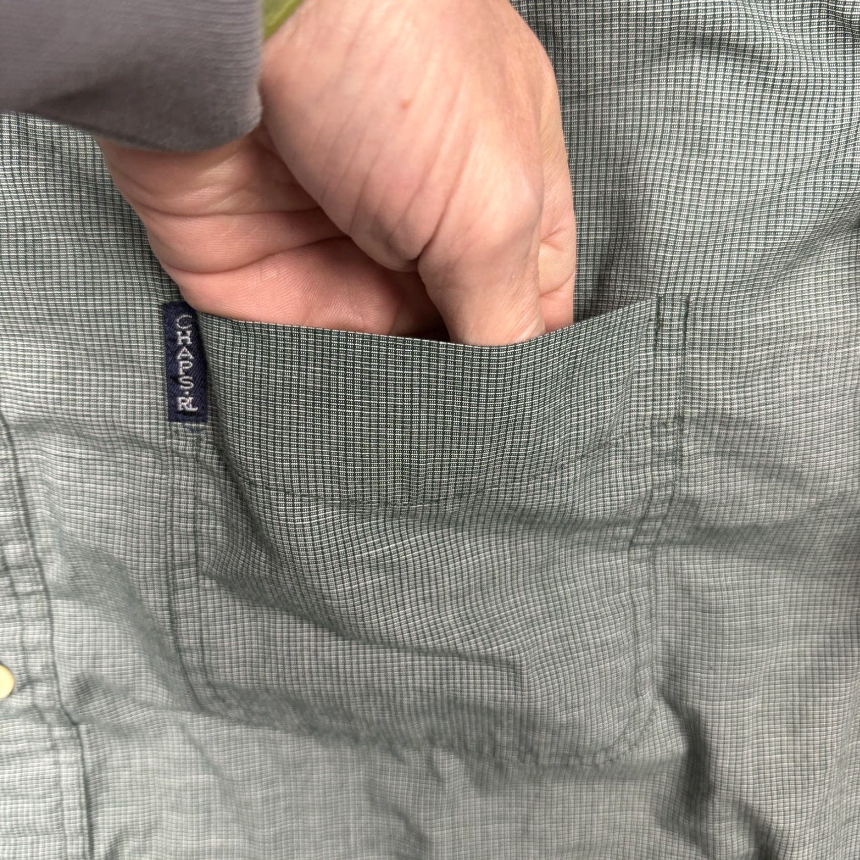 Ralph Lauren Chaps Ralph Lauren Shirt Mens 2XL Green Check Button Down Long Sleeve Casual Size US XXL / EU 58 / 5 - 7 Thumbnail