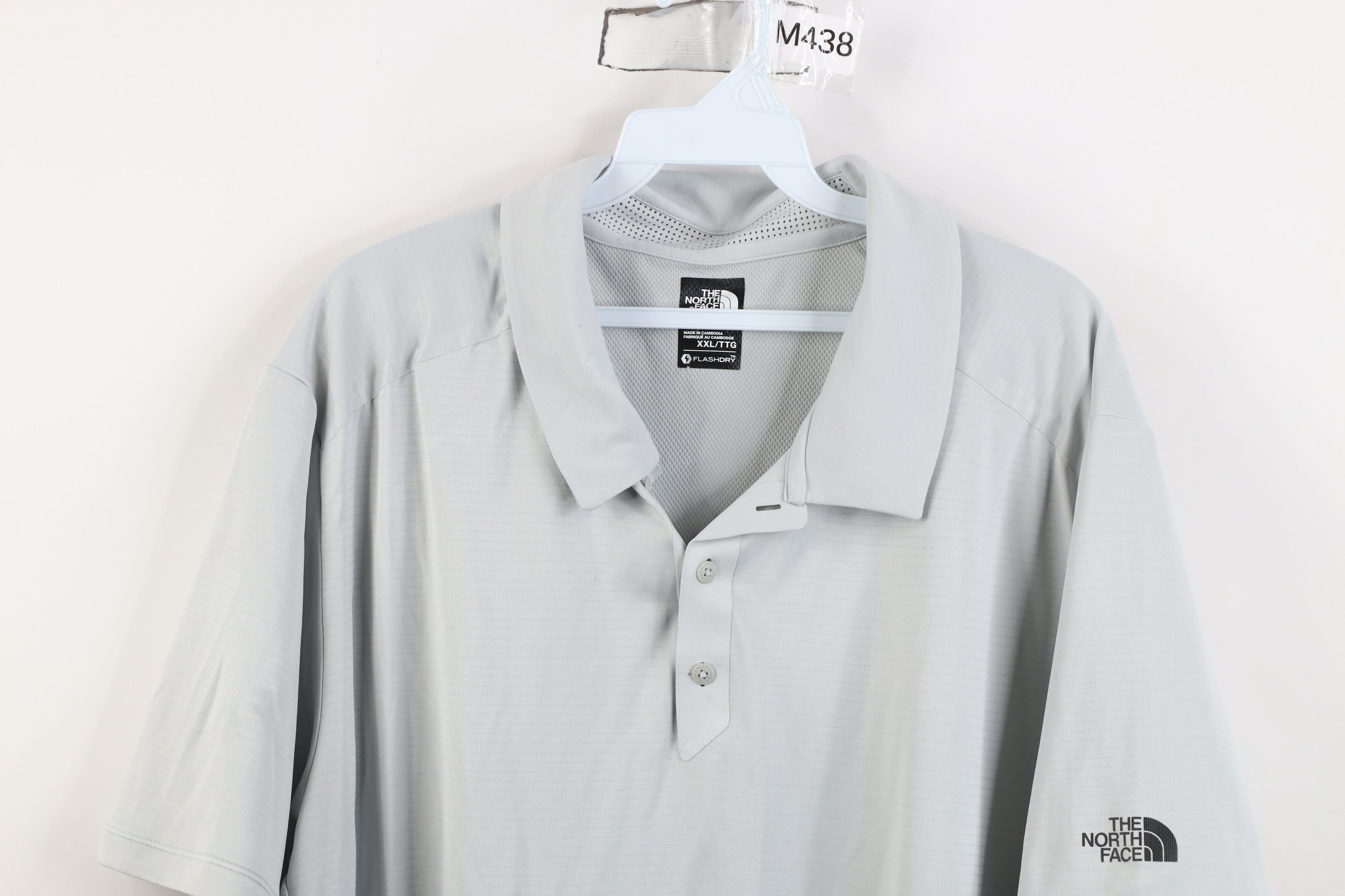 The North Face The North Face Striped Vented Collared Golf Polo Shirt Gray Size US XXL / EU 58 / 5 - 2 Thumbnail
