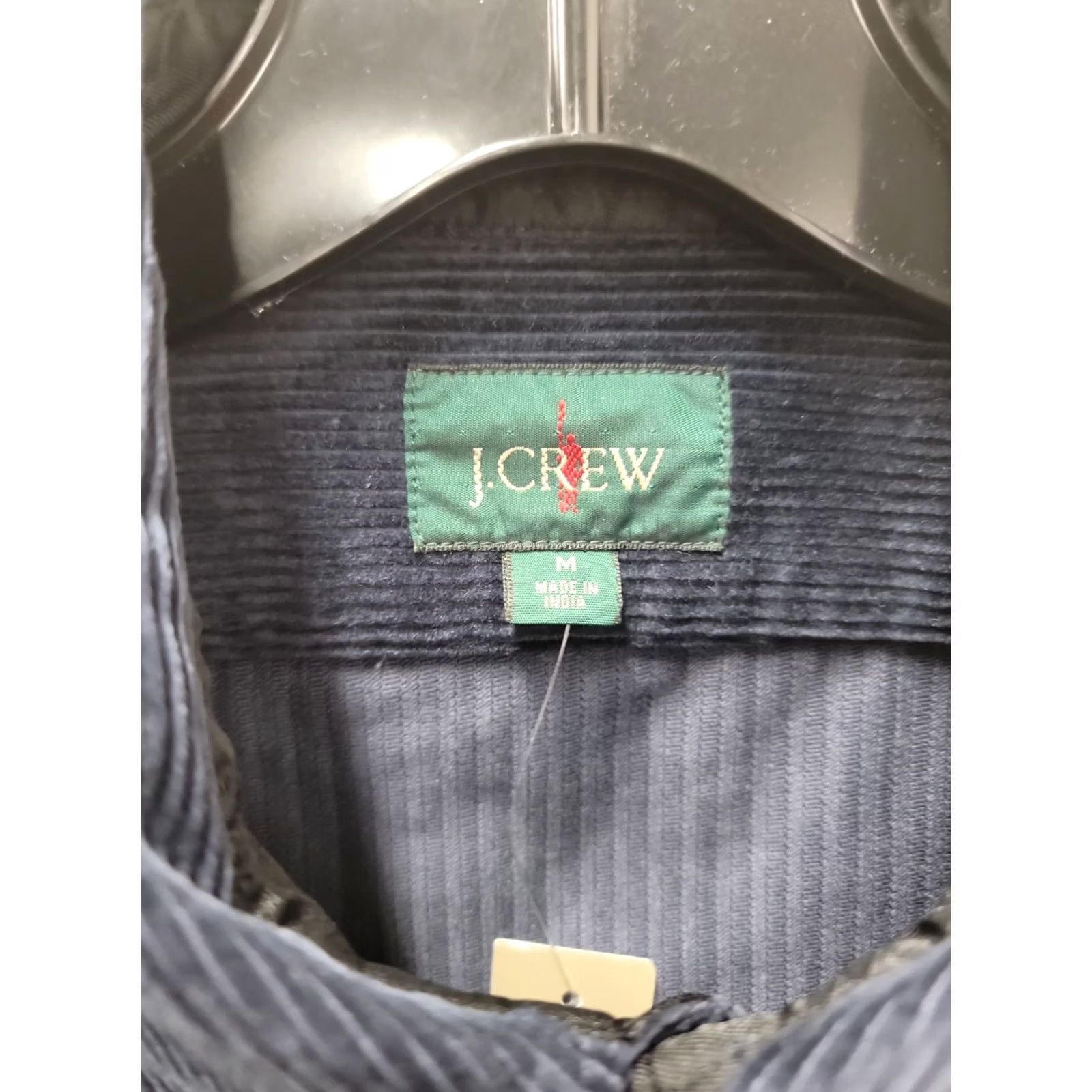 J.Crew NWT J.Crew Cpo Workshirt Corduroy Button Long Sleeve Cotton Navy Blue Medium Shirt Mens Size US M / EU 48-50 / 2 - 2 Thumbnail