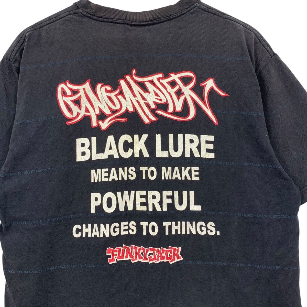 Vintage FUNKY JACK Back Dive Gang Mater Hip Hop Dj Rap Shirt Size US XXL / EU 58 / 5 - 6 Thumbnail