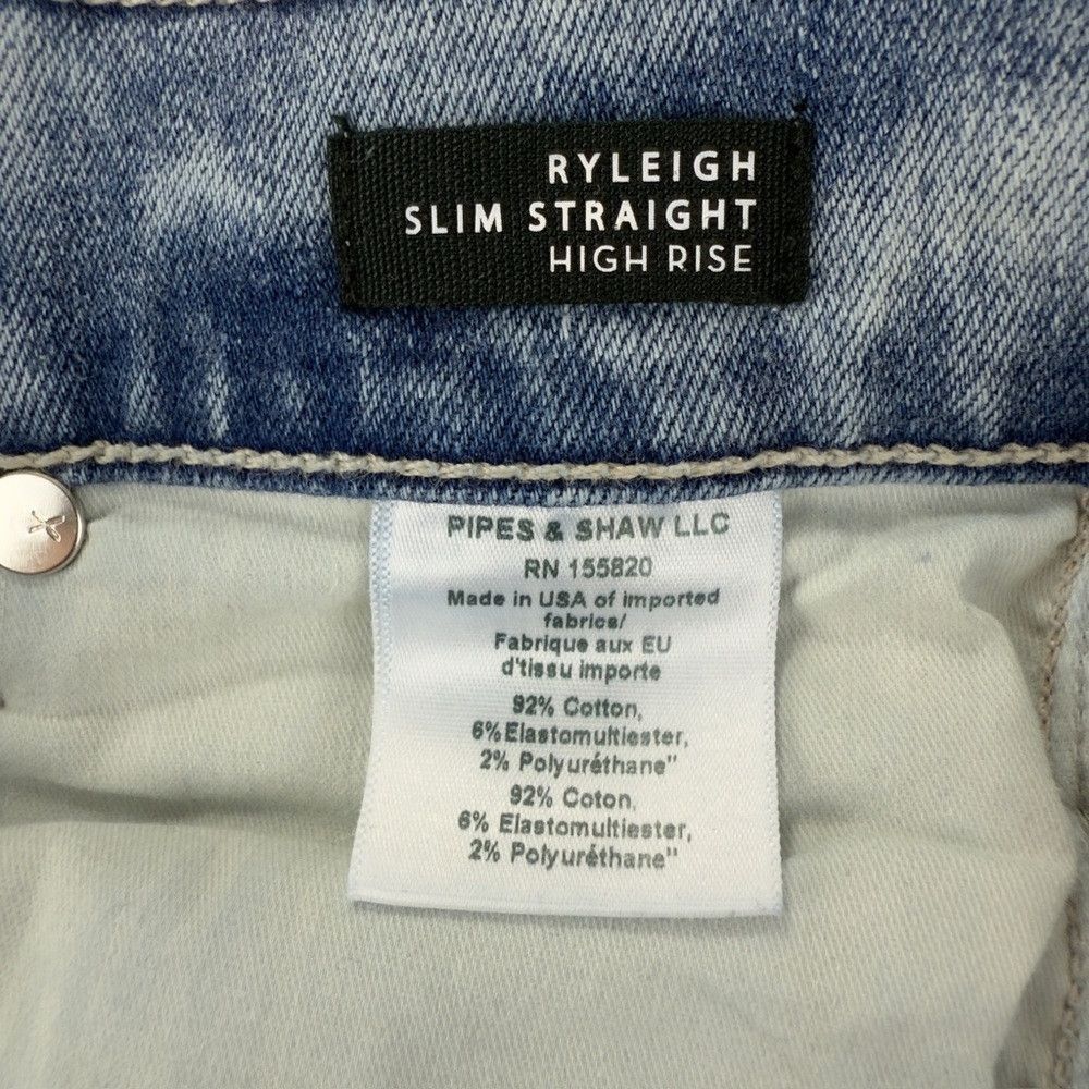 Veronica Beard Veronica Beard Jeans Ryleigh Slim Straight High Rise Women’ Size 25" / US 0 / IT 36 - 3 Thumbnail