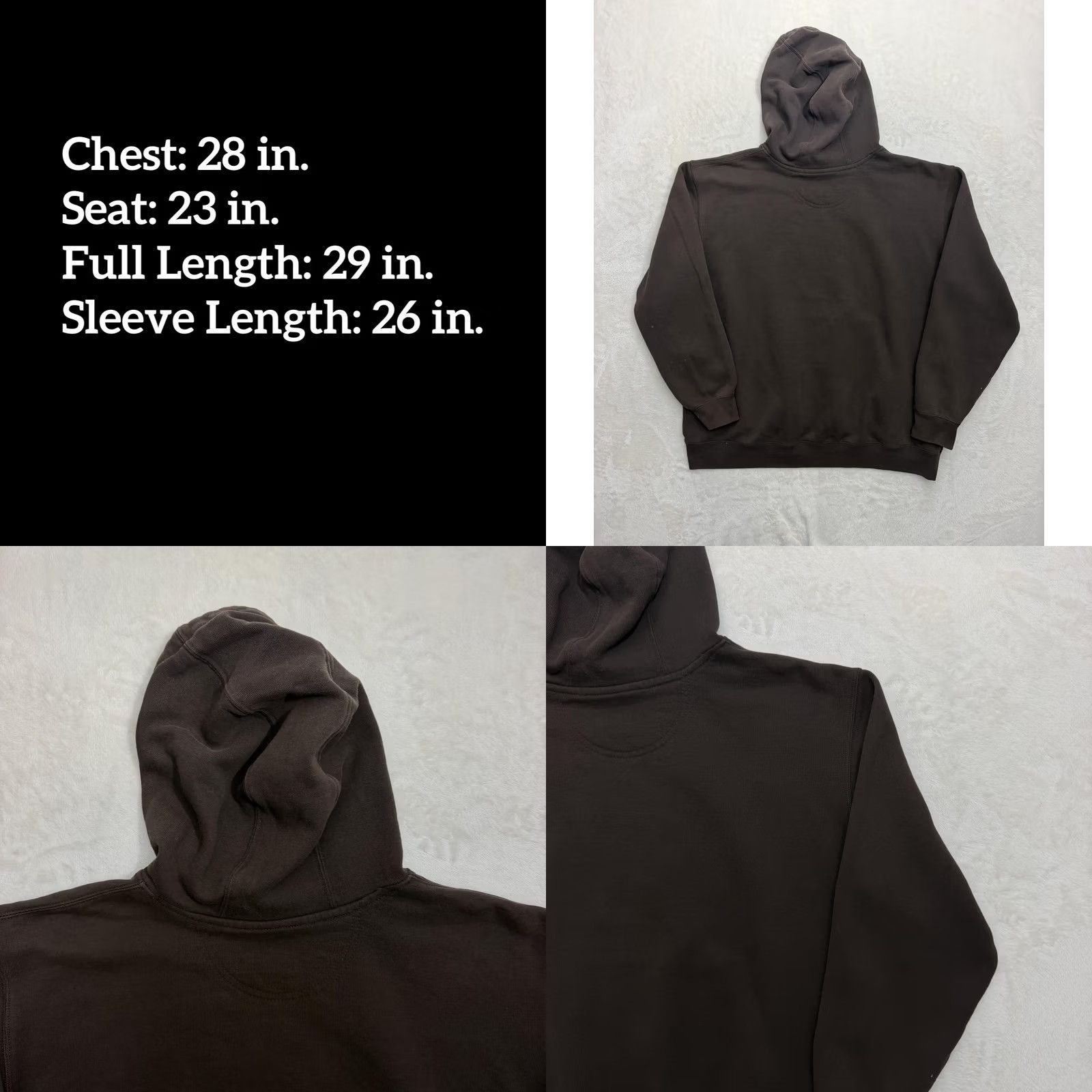 Carhartt Carhartt Hoodie Mens XL Brown Fleece Pullover Workwear Reg Fit Knit Sweatshirt Logo Pockets Size US XL / EU 56 / 4 - 8 Thumbnail