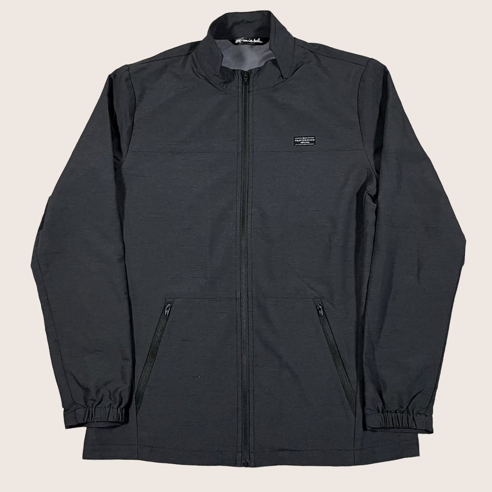 TravisMathew Travis Mathew Jacket Mens Medium Gray Performance Full Zip Golf Windbreaker Size US M / EU 48-50 / 2 - 1 Thumbnail