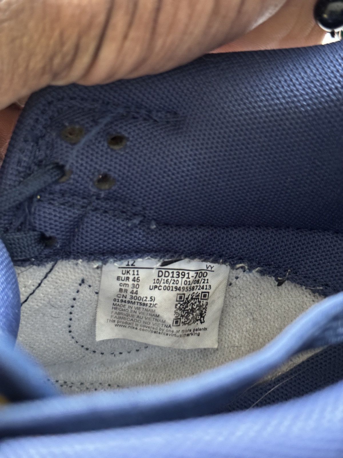 Nike Nike Dunk Low Michigan 2021 (Size 12) Size US 12 / EU 45 - 8 Thumbnail