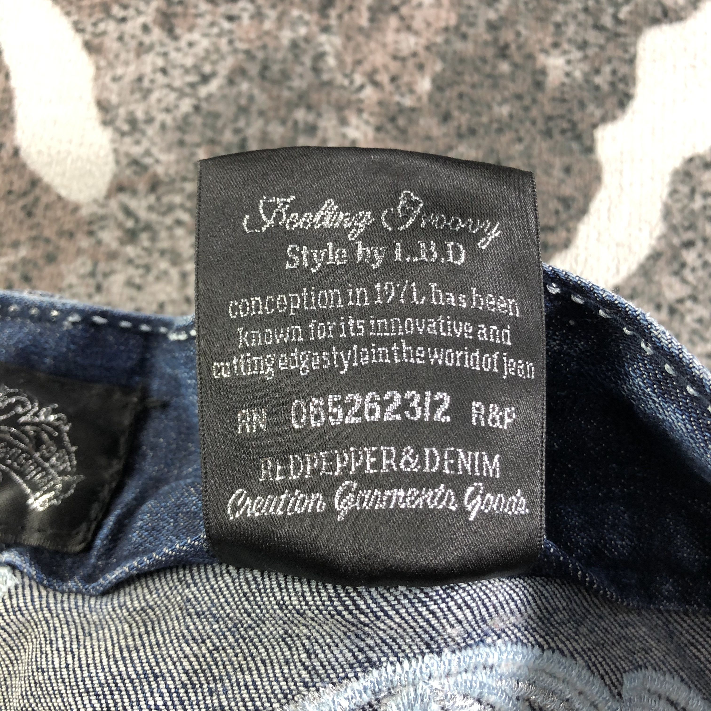 Japanese Brand Japanese Brand Red Pepper Jeans Patchwork Denim Size US 28 / EU 44 - 11 Thumbnail