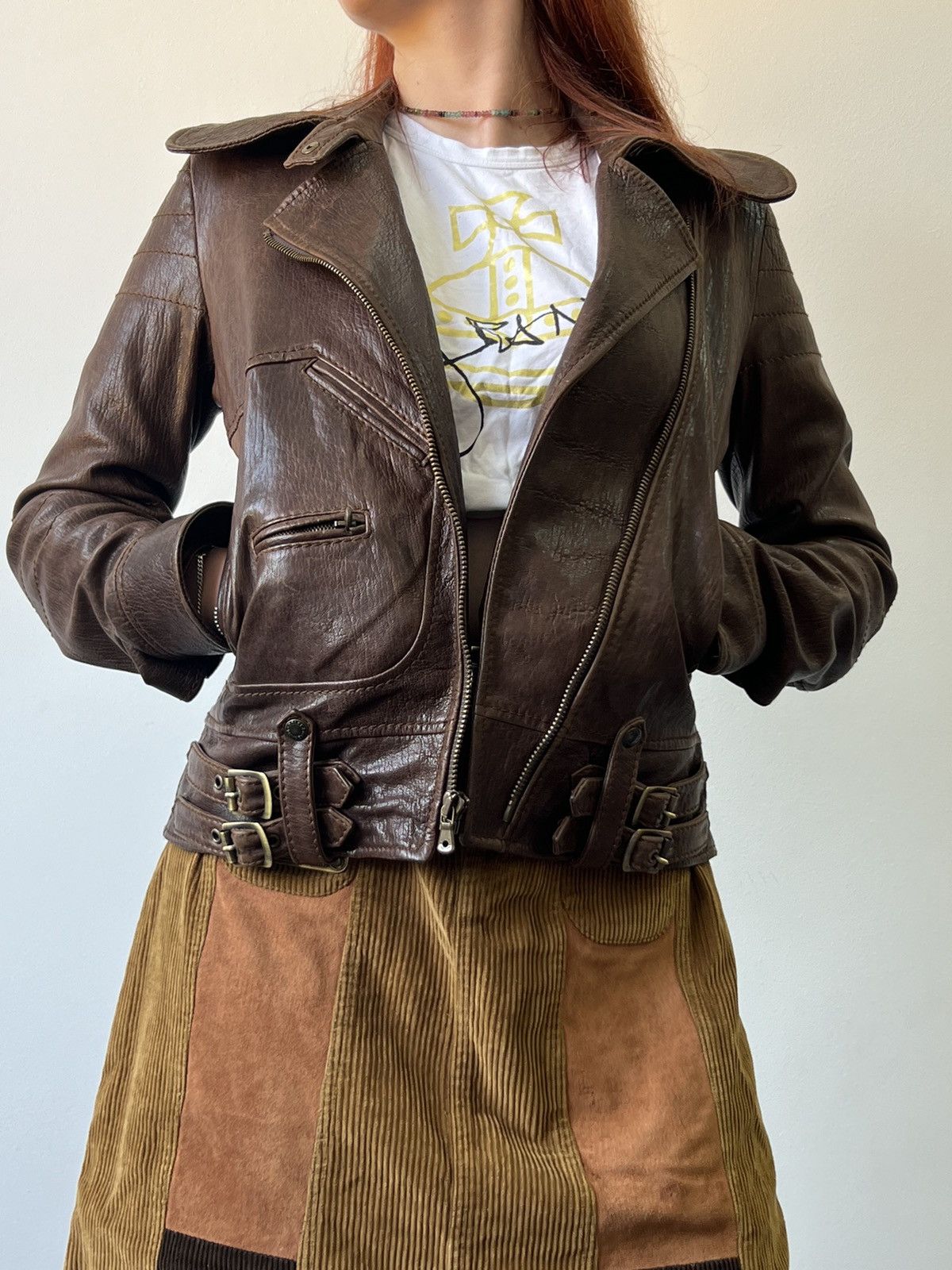 Dolce & Gabbana Dolce & Gabbana Cargo Belted biker Leather Jacket Size M / US 6-8 / IT 42-44 - 1 Thumbnail