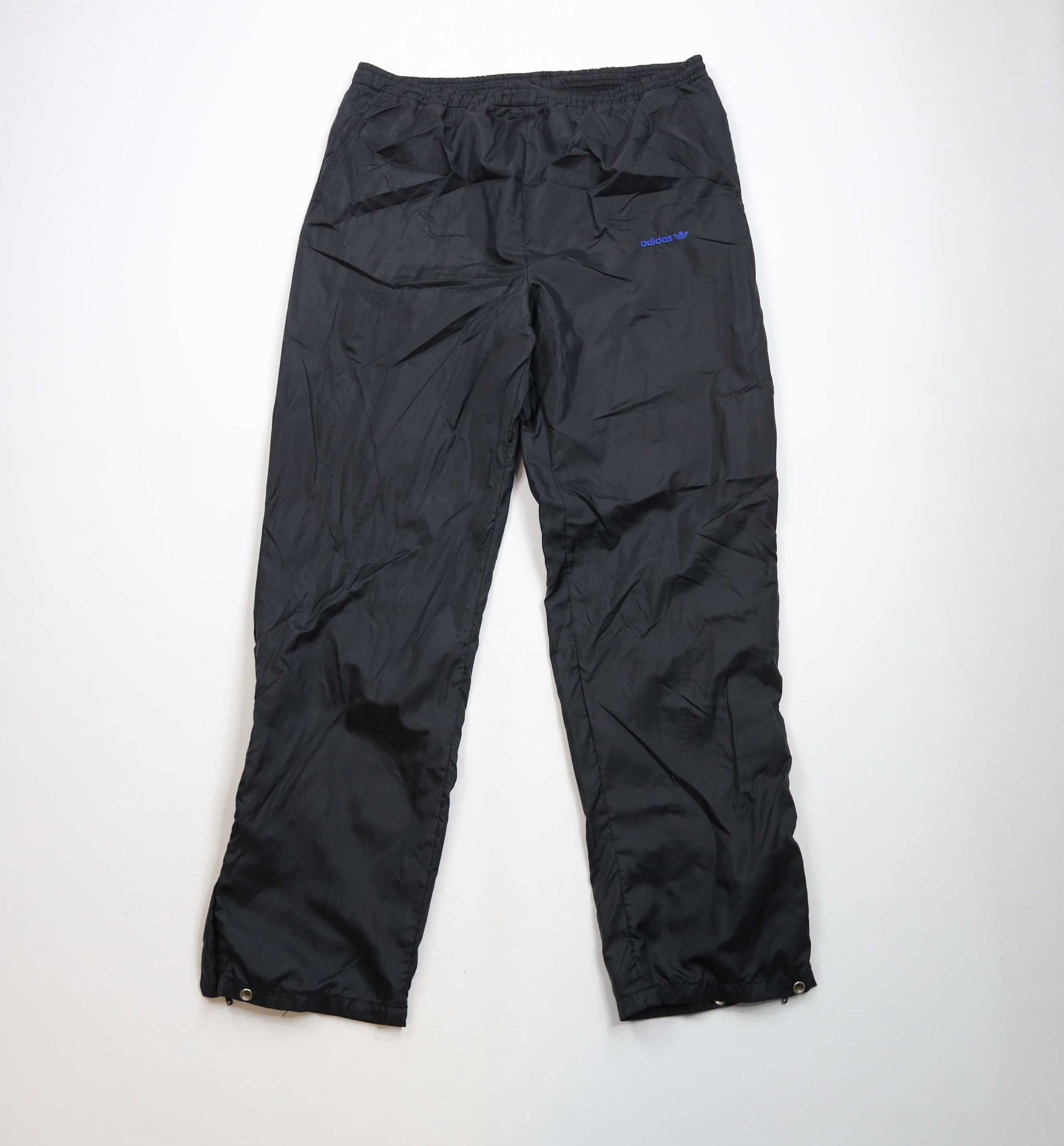Adidas × Vintage Vintage 80s 90s Adidas Lined Wide Leg Windbreaker Pants Size US 36 / EU 52 - 1 Thumbnail