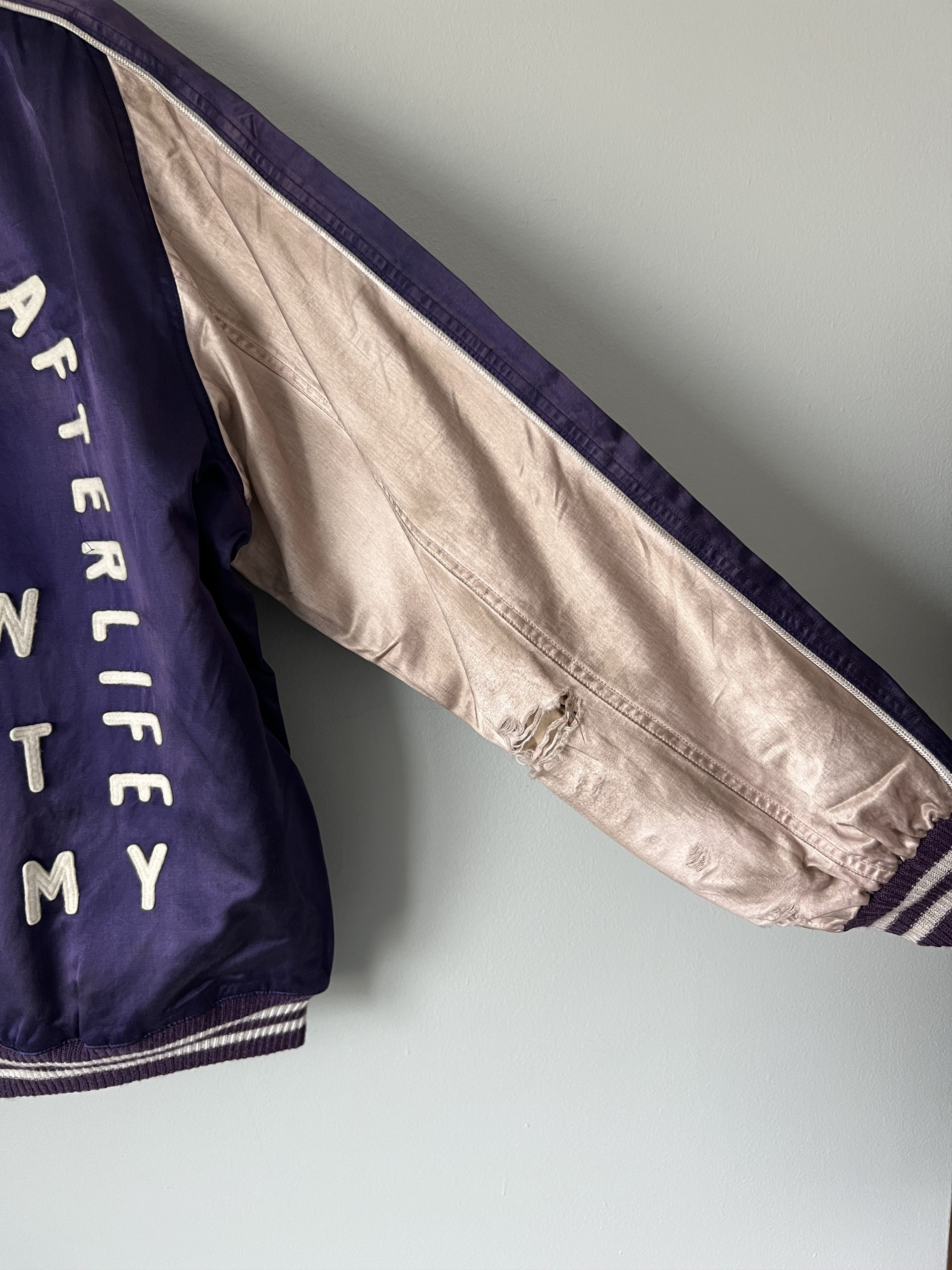 Saint Michael Saint Michael Satin Stadium Jacket in Purple Size US S / EU 44-46 / 1 - 5 Thumbnail