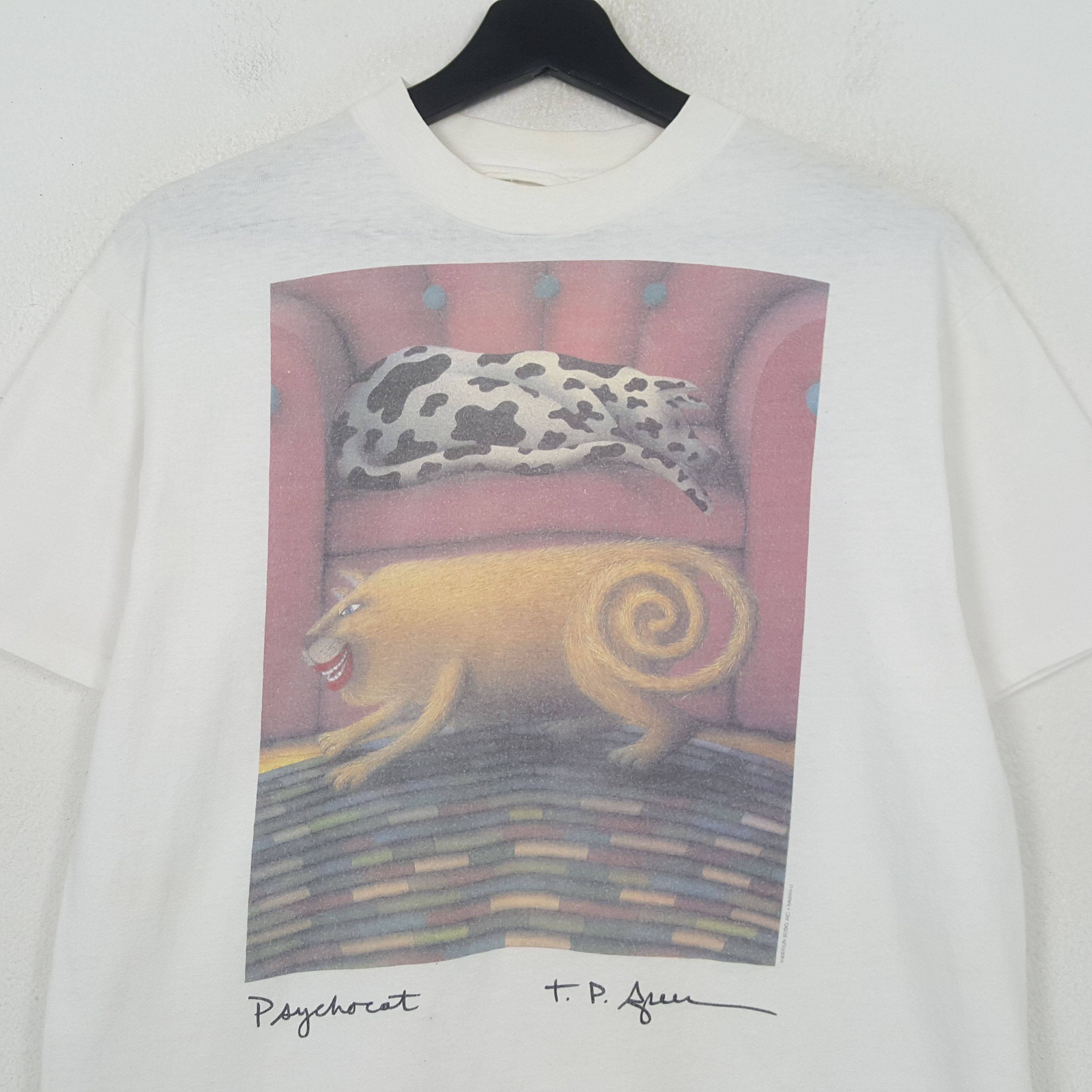Vintage Psychocat Art Style Anderson Studio Vintage Tshirt RR26 Size US M / EU 48-50 / 2 - 2 Thumbnail