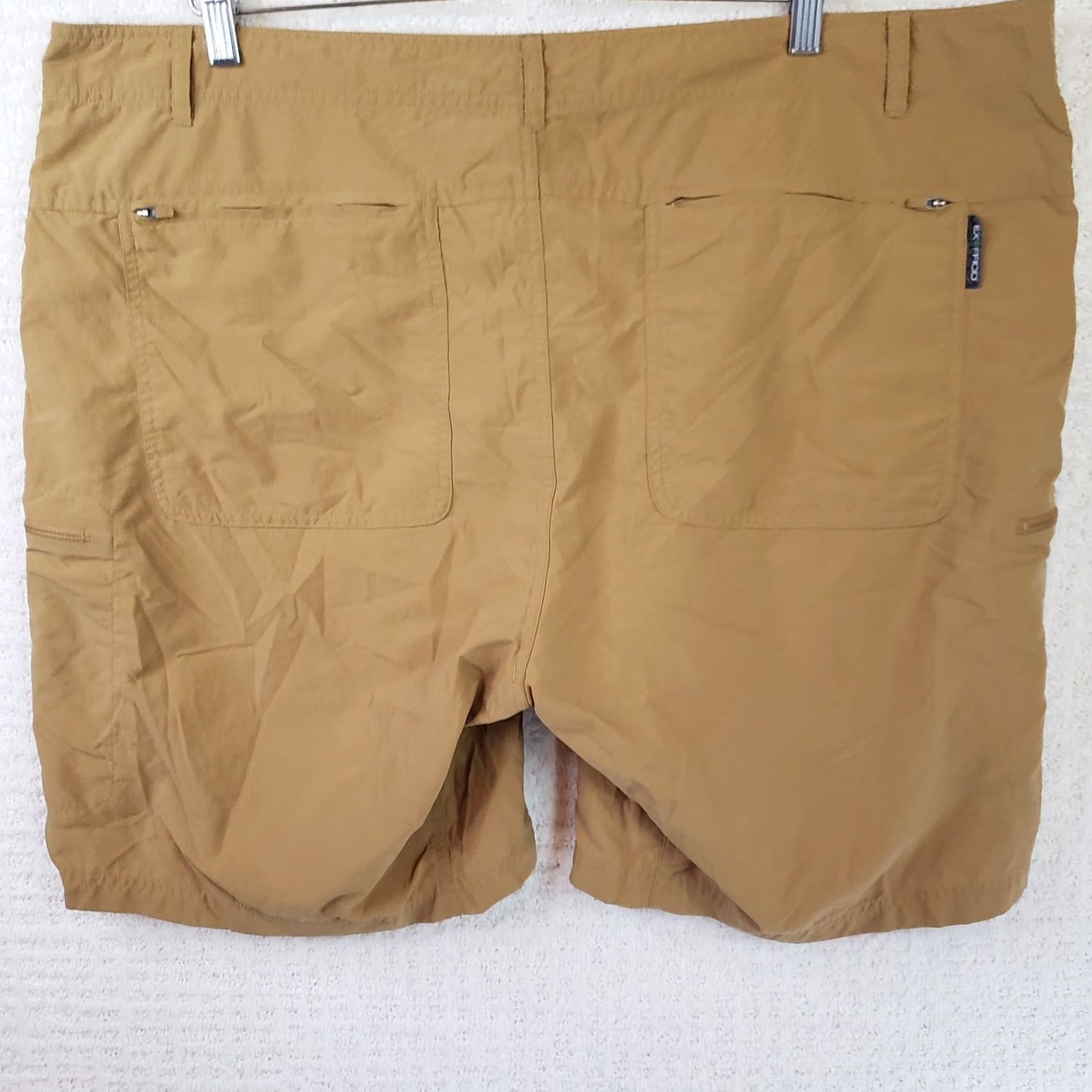 ExOfficio ExOfficio Shorts Mens 42x9 Camel Cargo Pocket Outdoor Camp Hike Nylon Cotton? Size US 42 / EU 58 - 7 Thumbnail