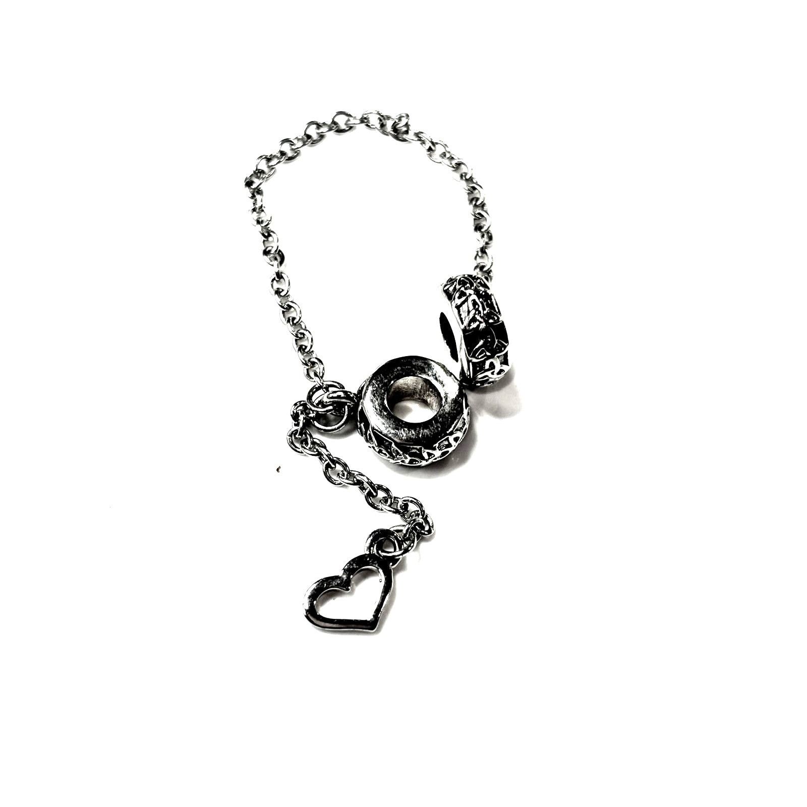 Other EUROPEAN BEADS Women's Silver Tone 4" Safety Charm Size ONE SIZE - 4 Thumbnail