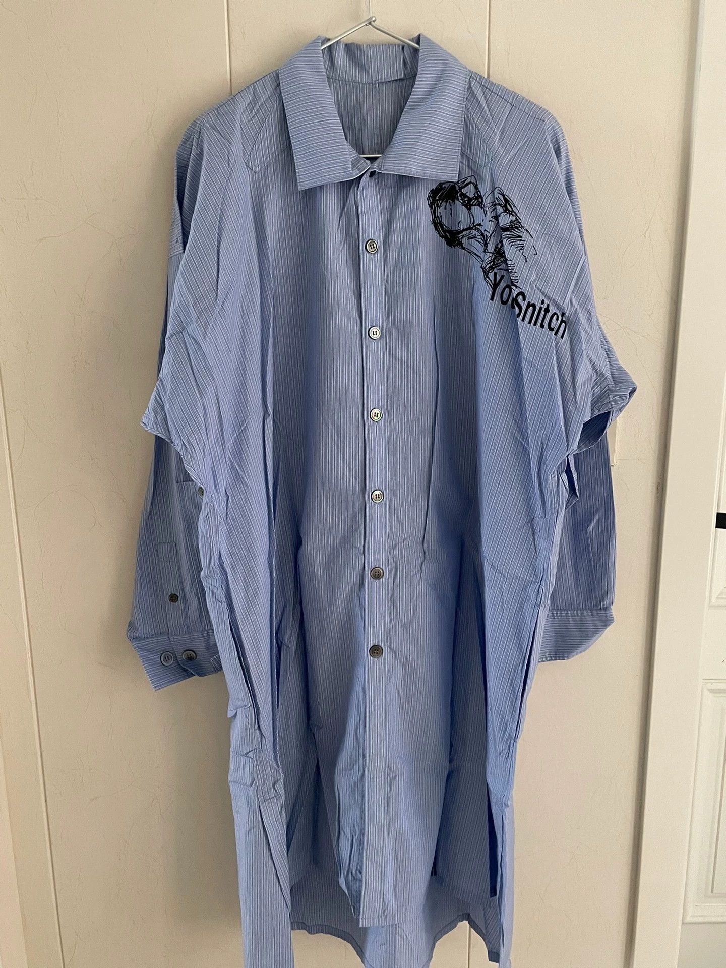 Yohji Yamamoto Yohji Yamamoto 17AW Hand-Painted Shirt Size 3 Free Size Size US L / EU 52-54 / 3 - 1 Thumbnail