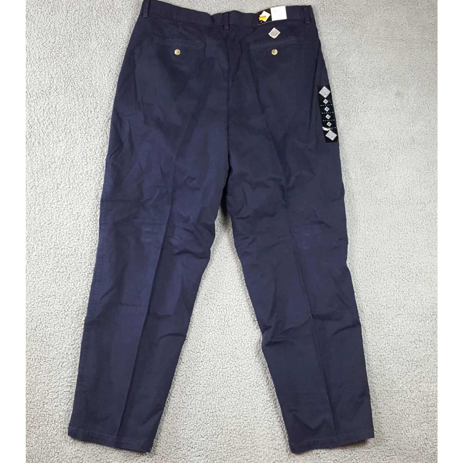 Vintage VINTAGE Tabasco Men's Dress Pants Navy Blue 40x32 Tapered Leg Golf Y2K Retro Casual Size US 40 / EU 56 - 5 Thumbnail