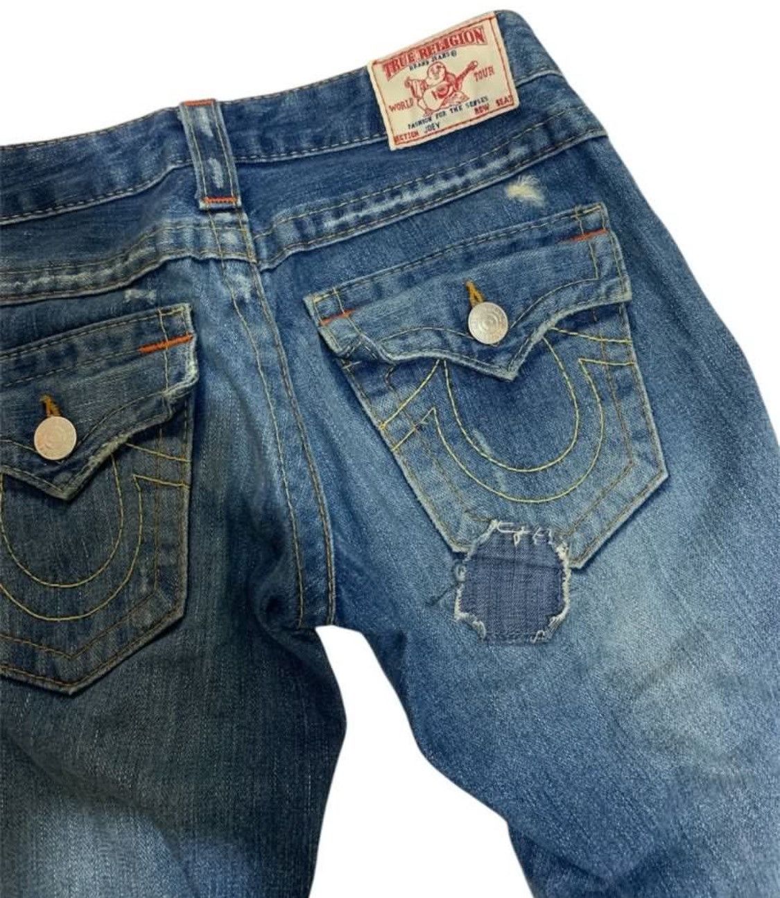 True Religion Flared True Religion patchwork blue jeans Size US 28 / EU 44 - 4 Thumbnail