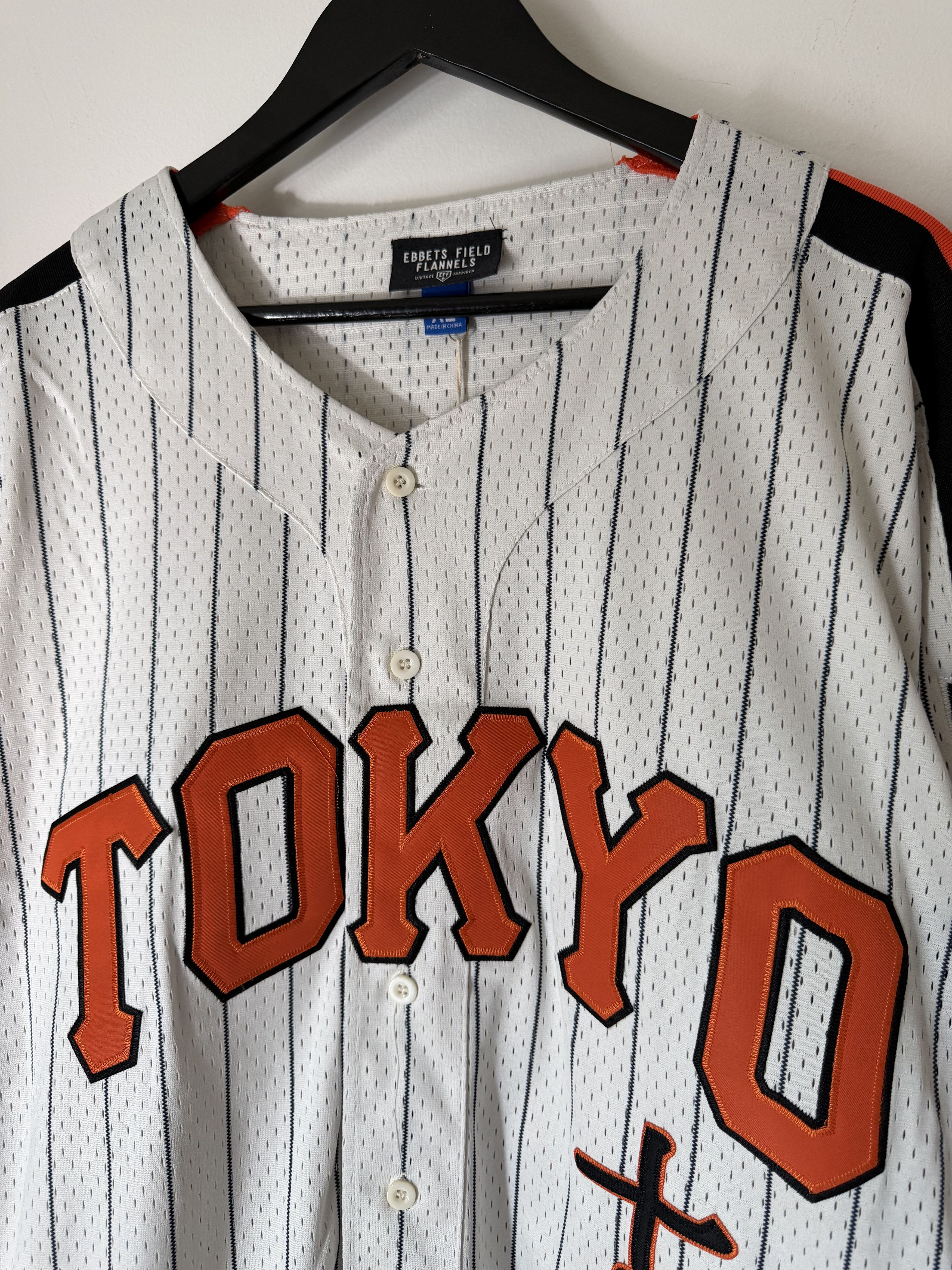 Ebbets Field Flannels Ebbets Field Tokyo Giants Pinstripe Mesh Jersey Size US XL / EU 56 / 4 - 2 Thumbnail
