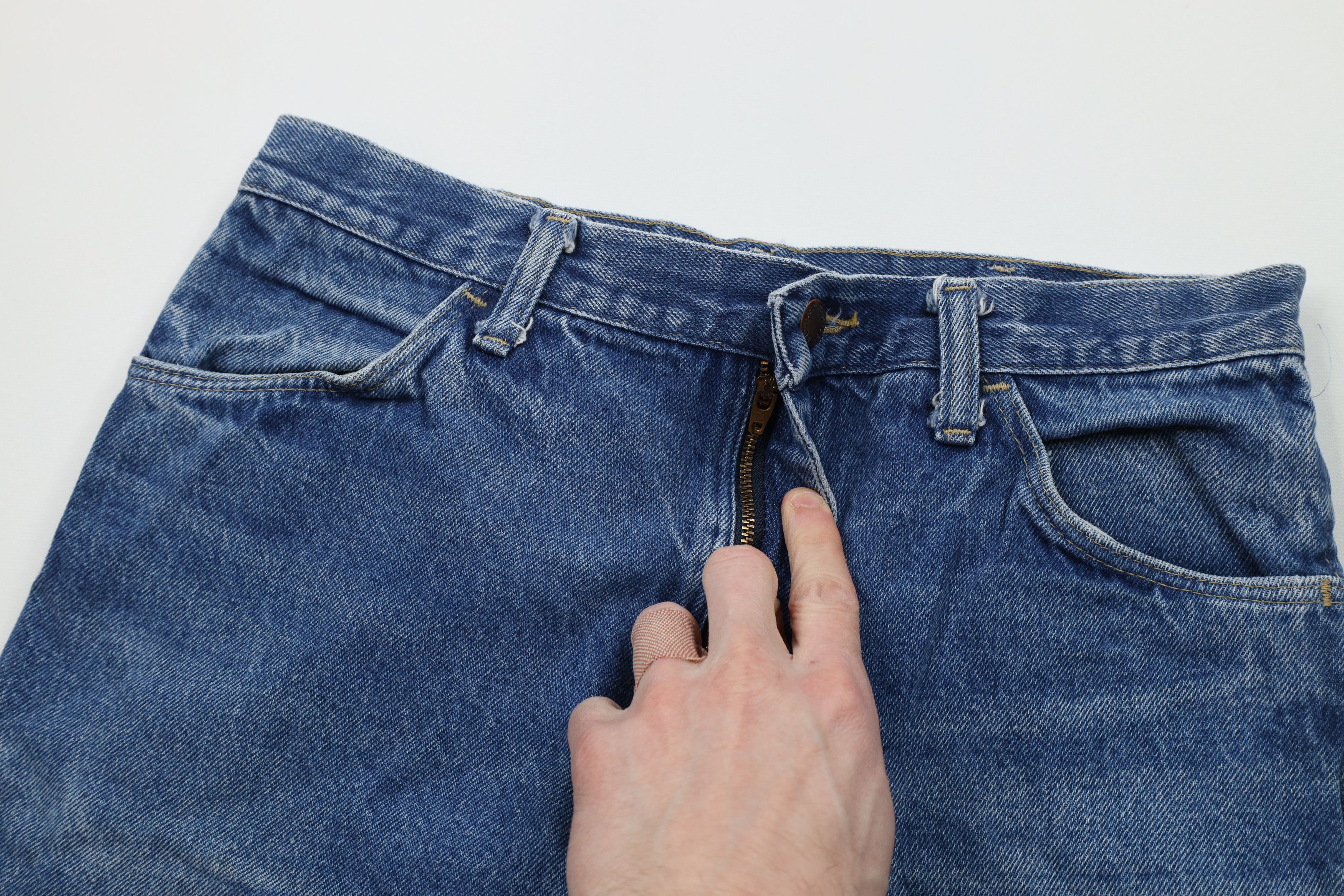 Vintage Vintage 90s Streetwear Flared Bootcut Denim Jeans Blue USA Size US 32 / EU 48 - 7 Thumbnail